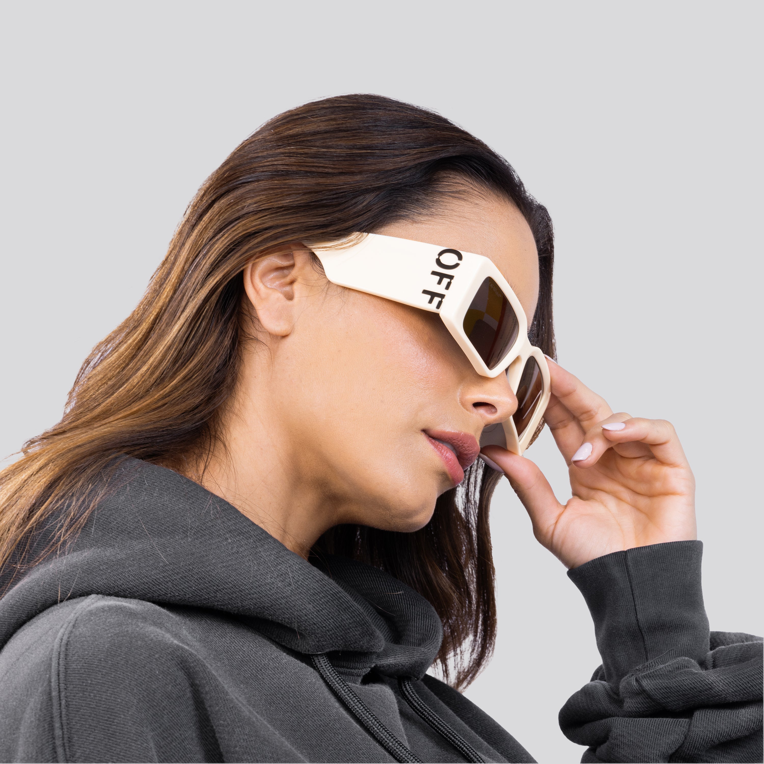 Gafas Blancas Off-White Milano Gris Oscuro