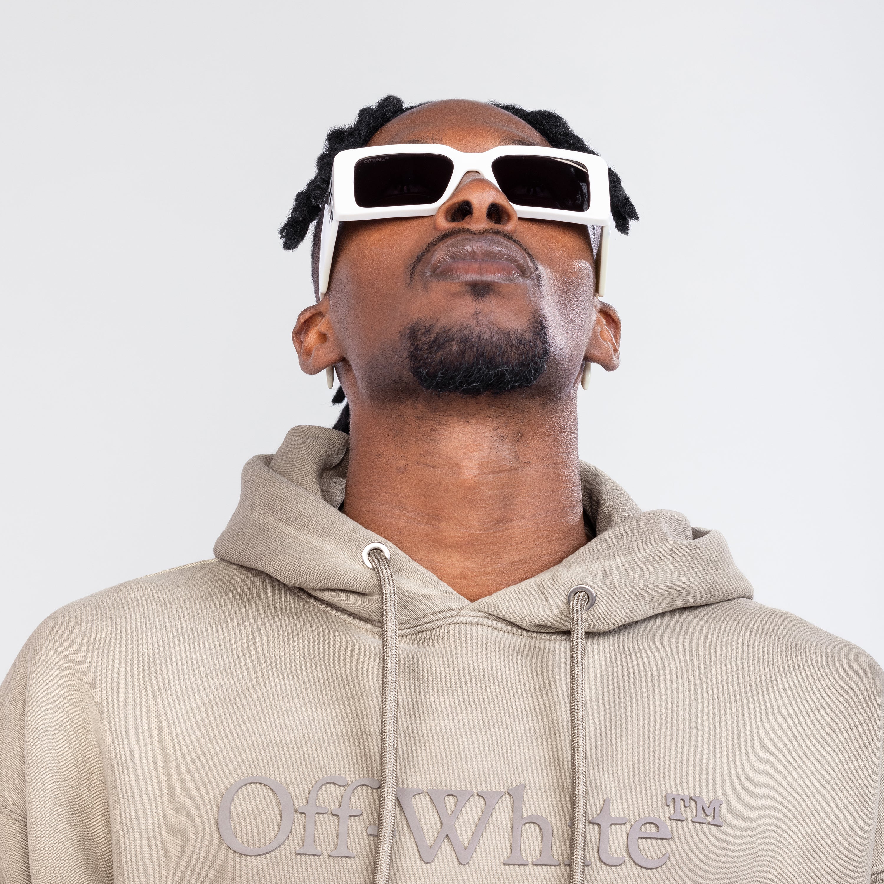 Gafas Blancas Off-White Milano Gris Oscuro