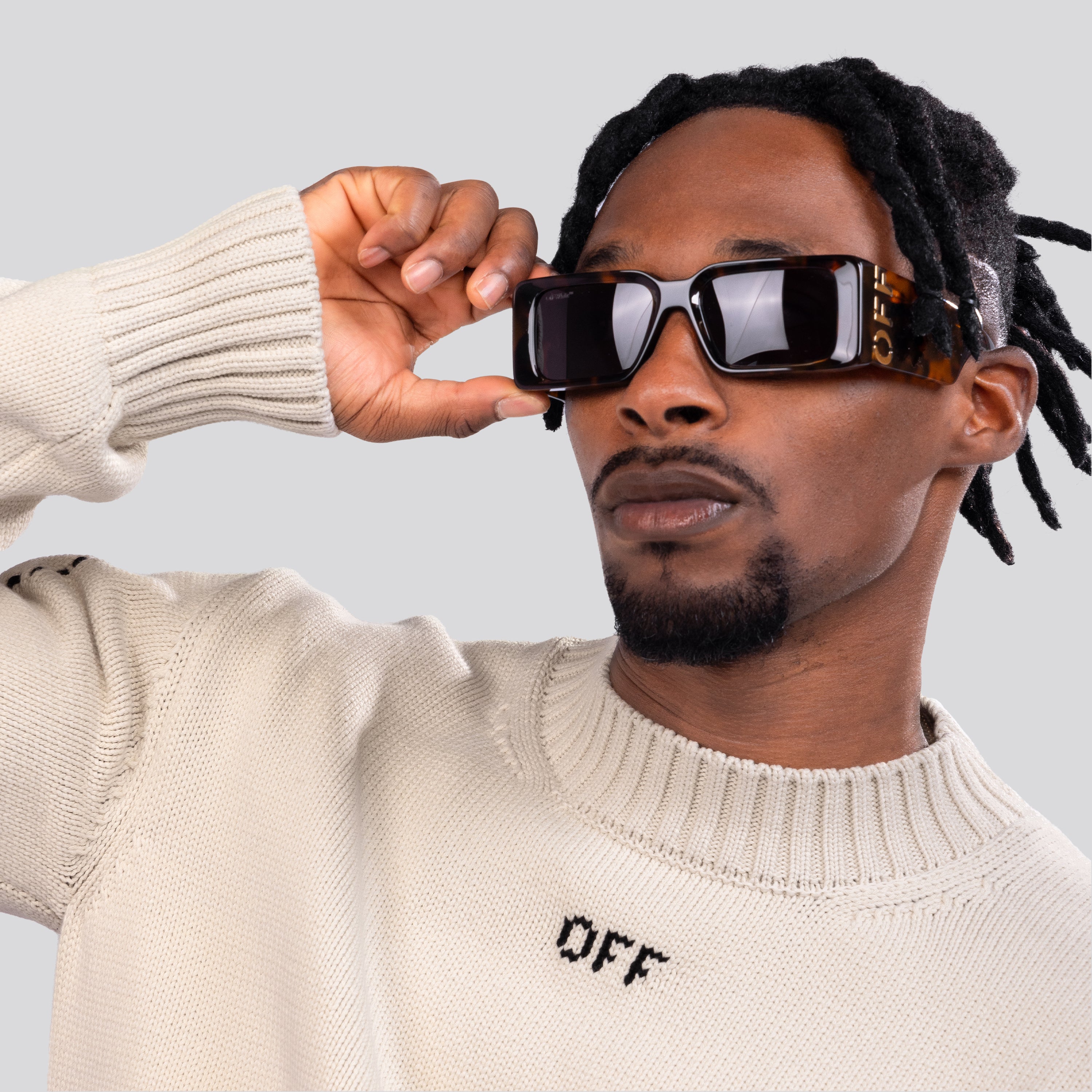 Gafas Havana Off-White Milano Gris Oscuro