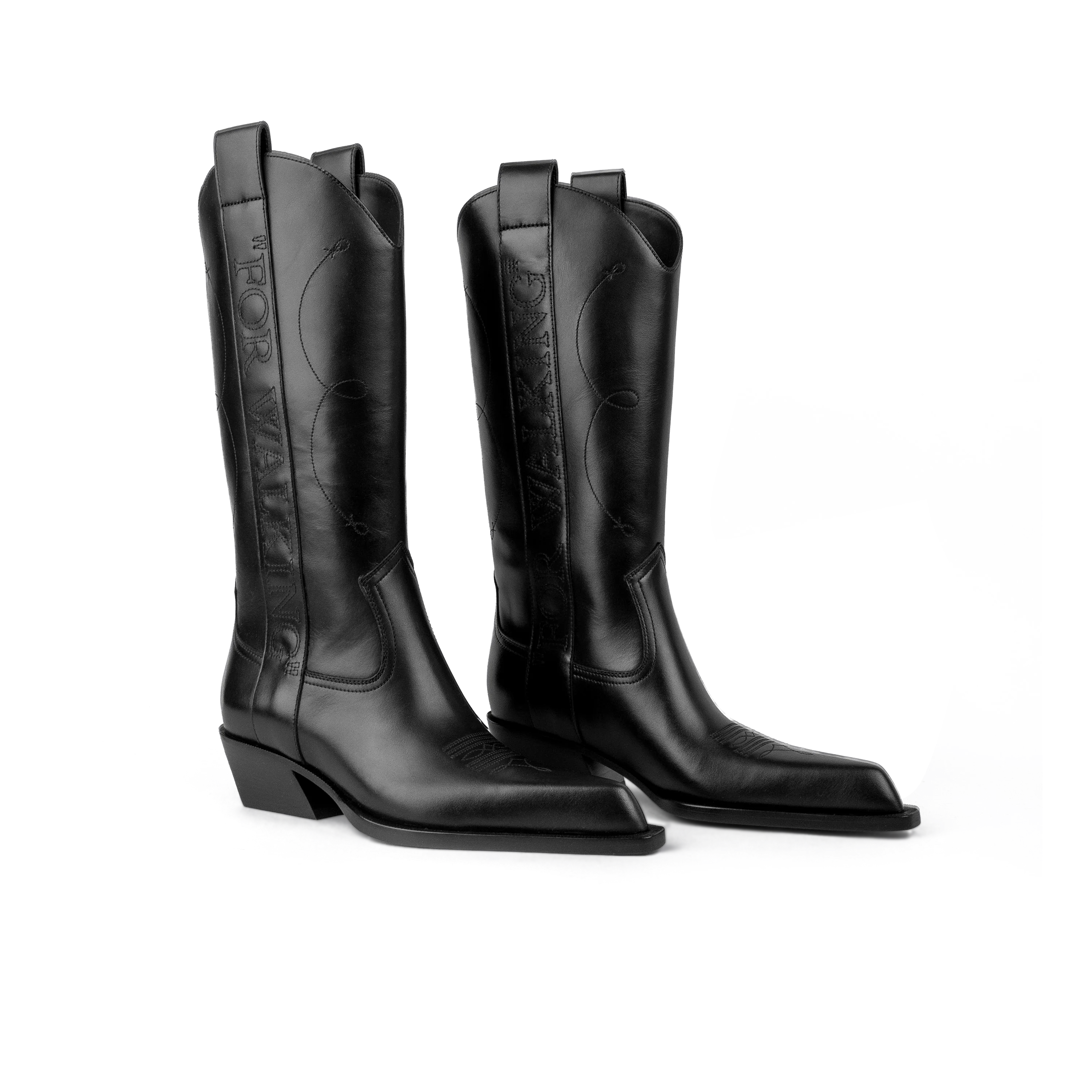 Botas Negro Off-White Texan "For Walking"