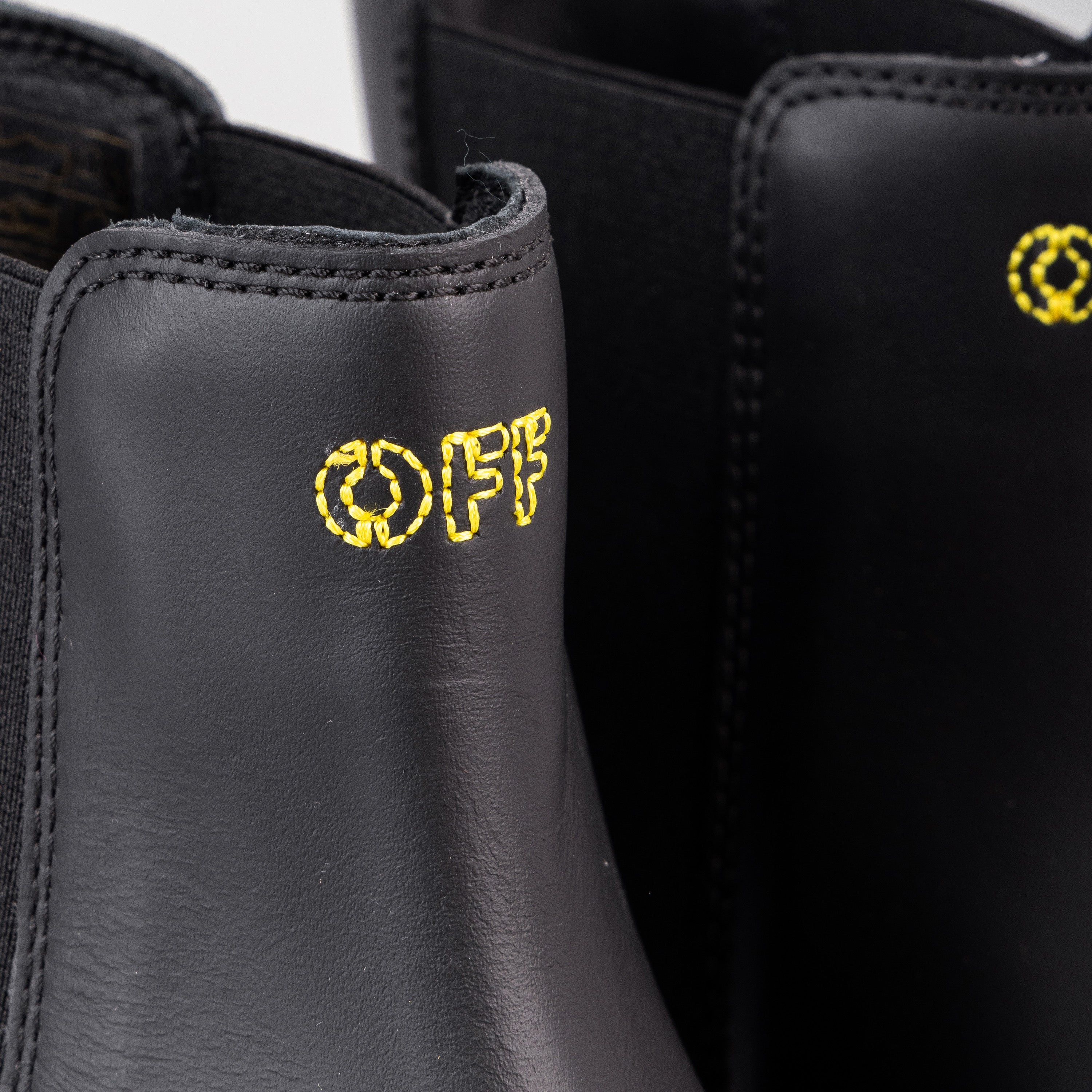 Botas Negras Off-White Kids Chelsea