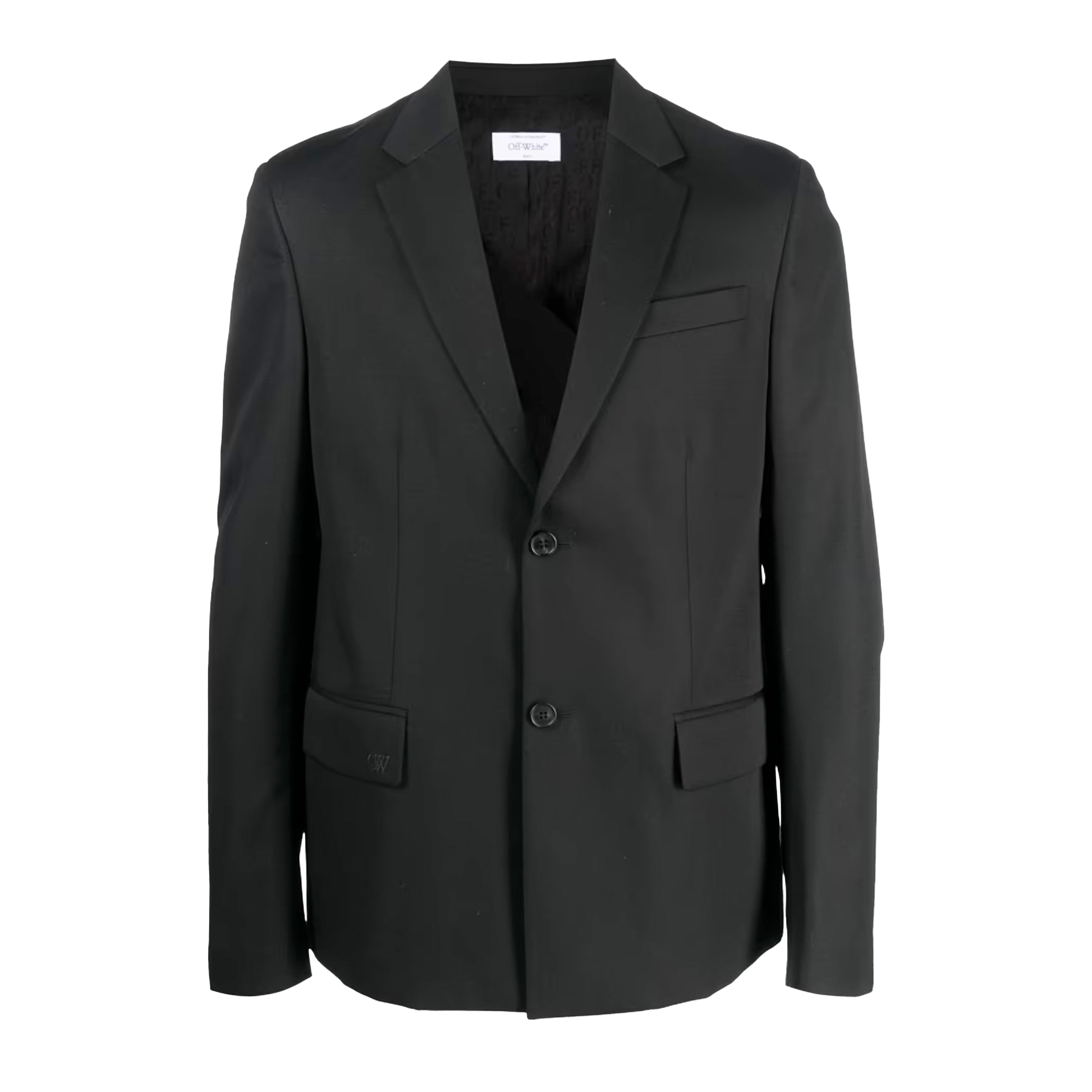 Blazer Negro Off-White Negro Ow Logo
