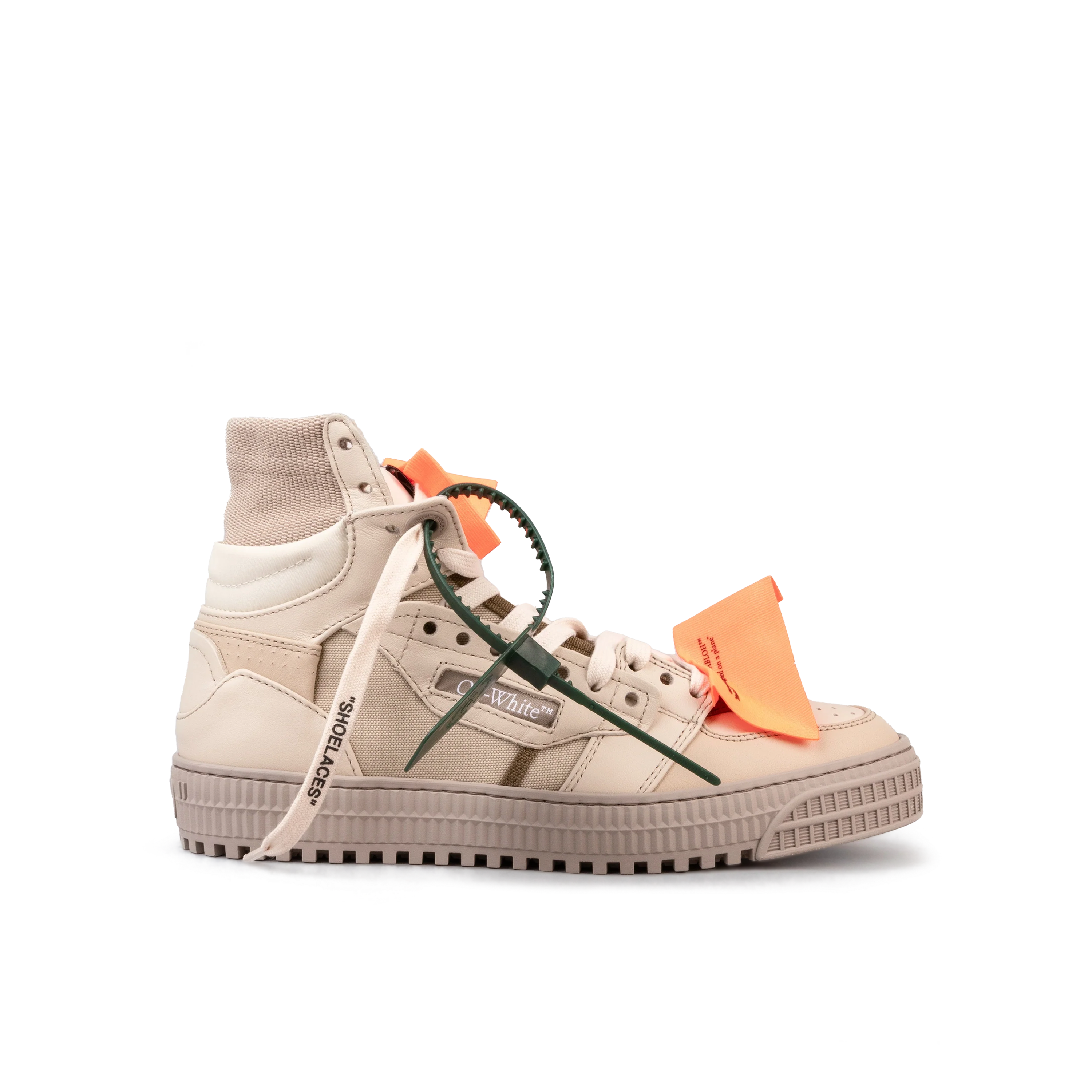 Sneakers High Top Beige Off-White 3.0 Off Court Calf Leather
