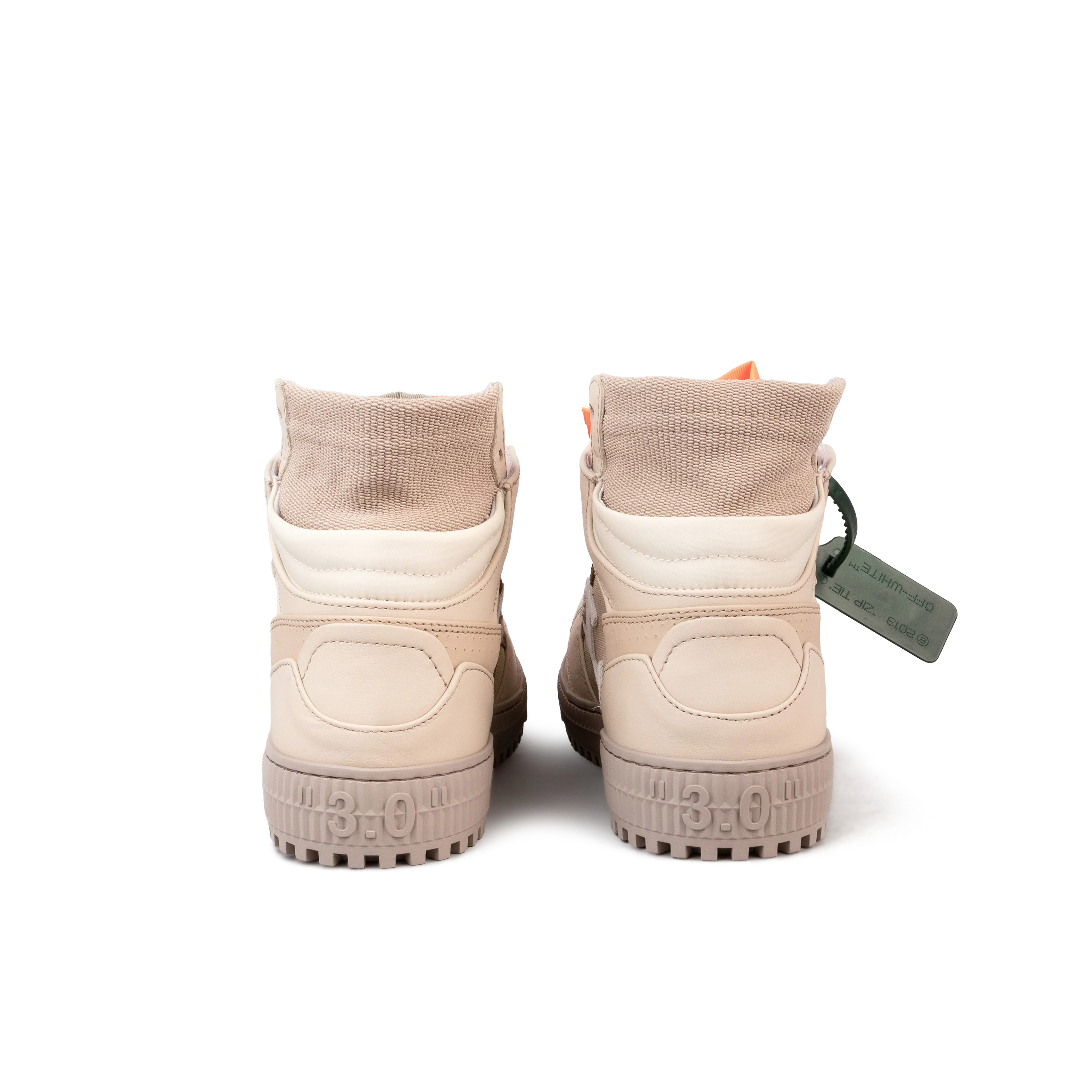 Sneakers High Top Beige Off-White 3.0 Off Court Calf Leather