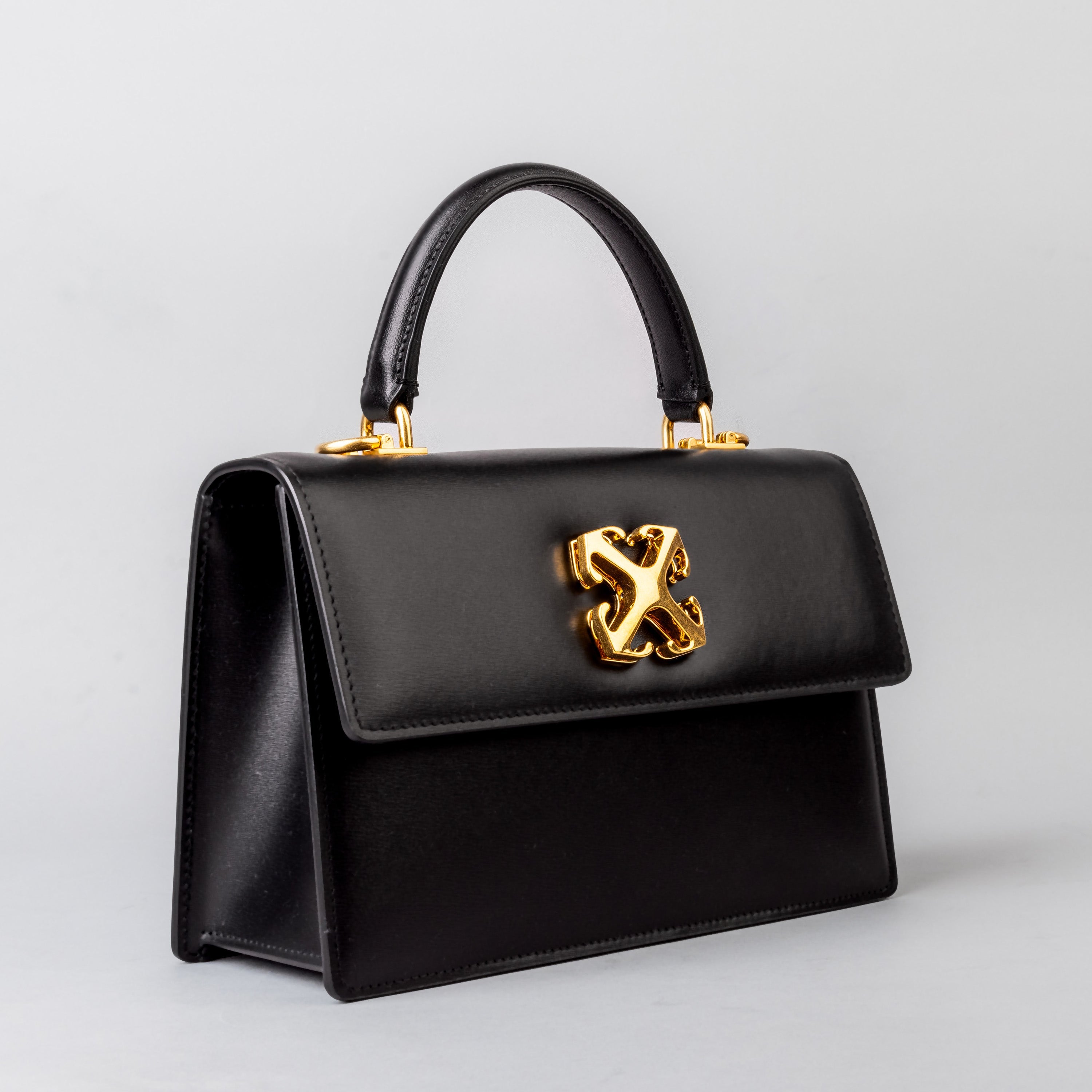 Cartera Negra Off-White itney 1.4 Top Handle Chain