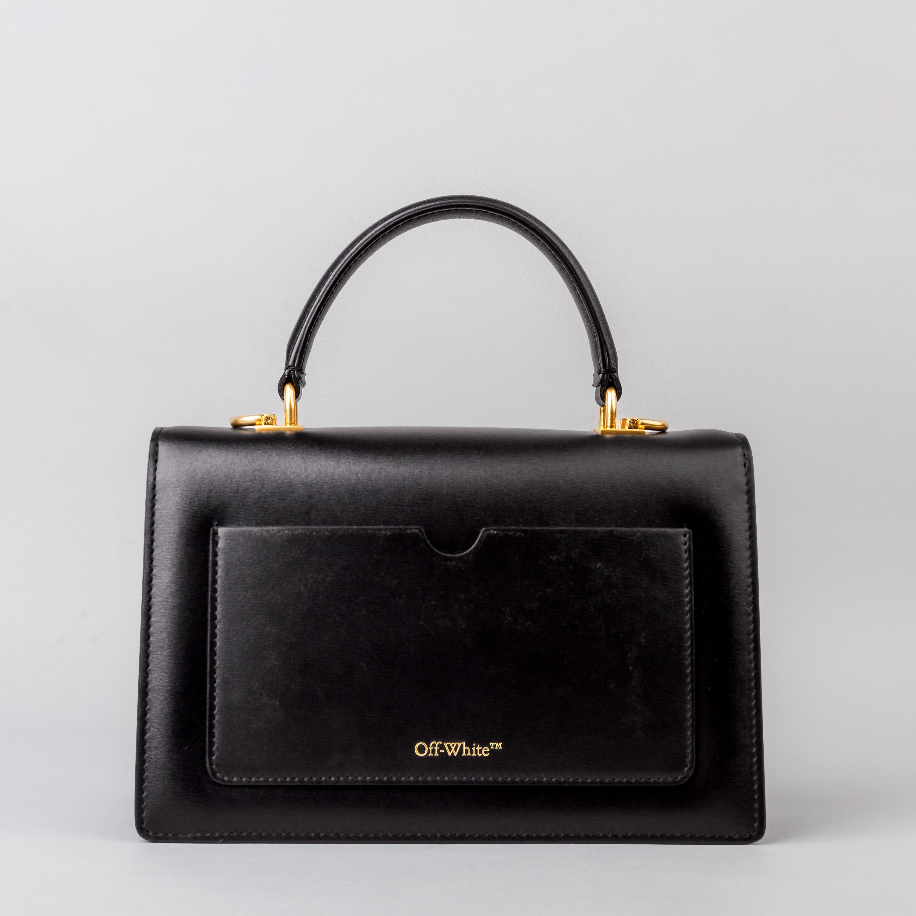 Cartera Negra Off-White itney 1.4 Top Handle Chain