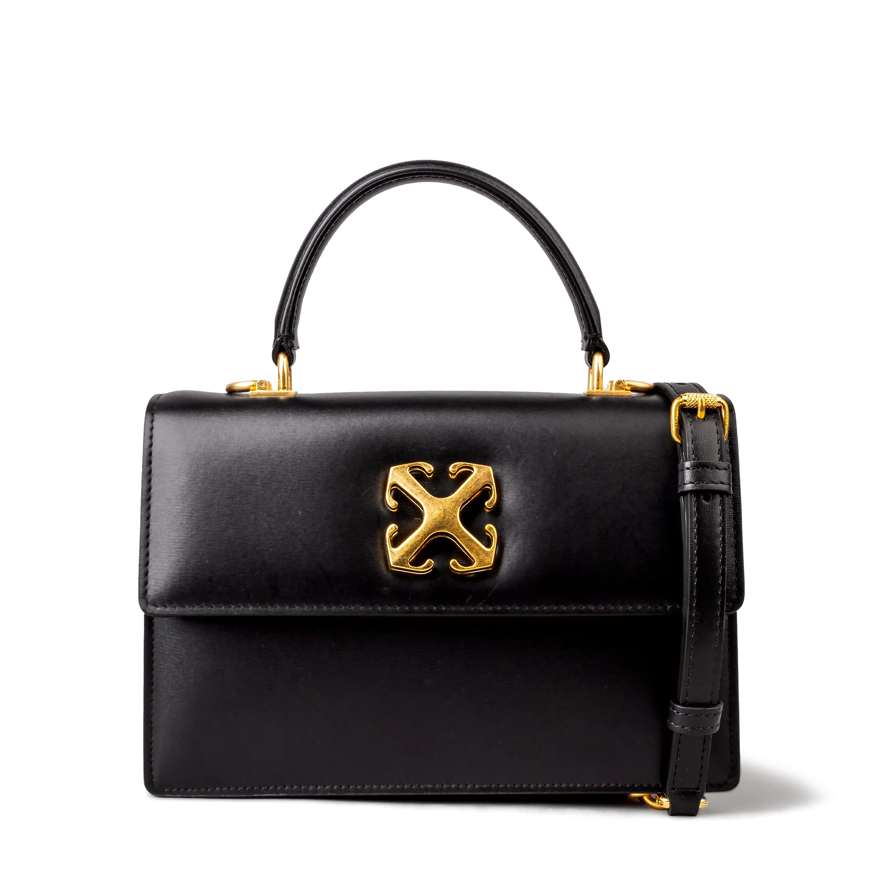 Cartera Negra Off-White itney 1.4 Top Handle Chain