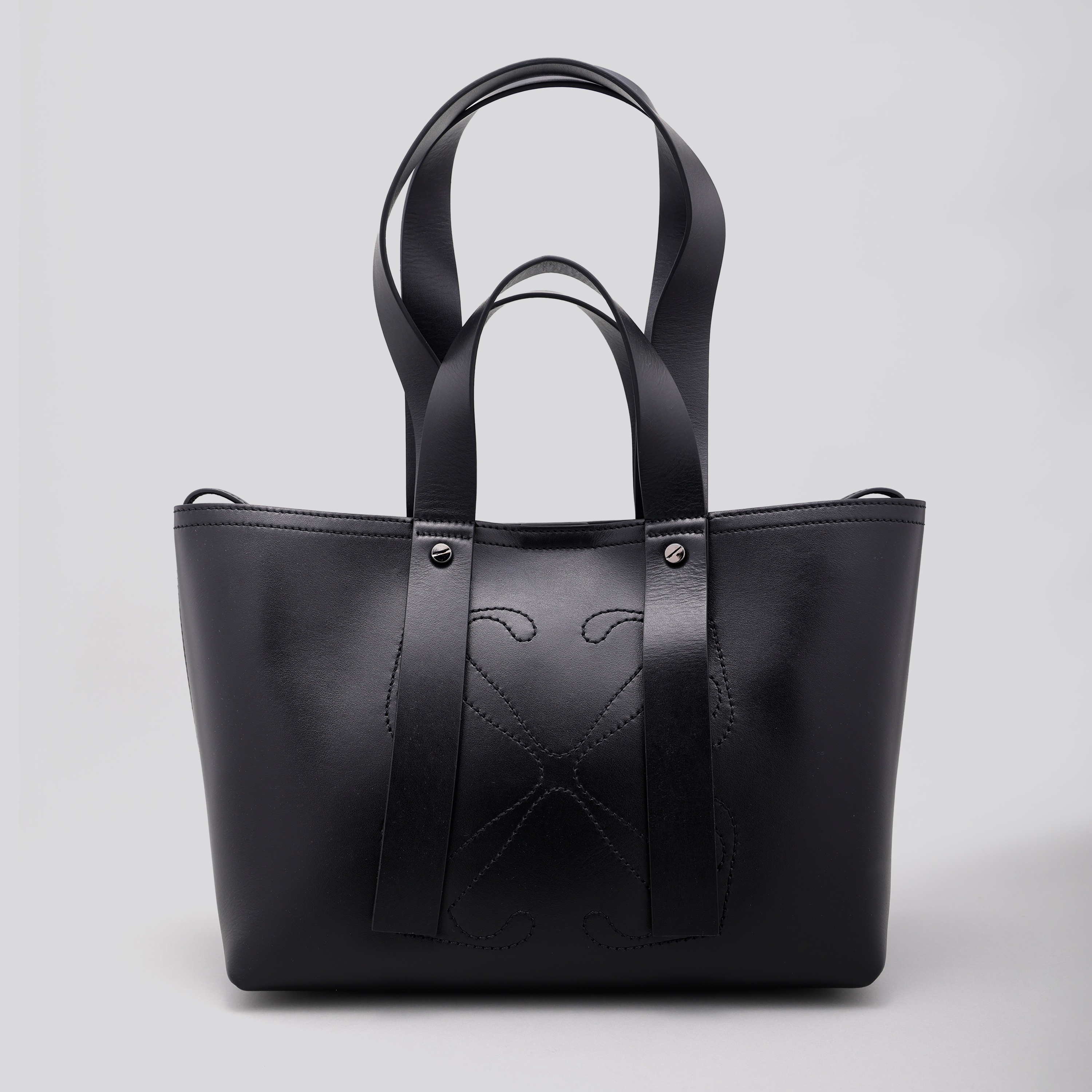 Cartera Negra Off-White Jitney 2.8 Top Handle Chain