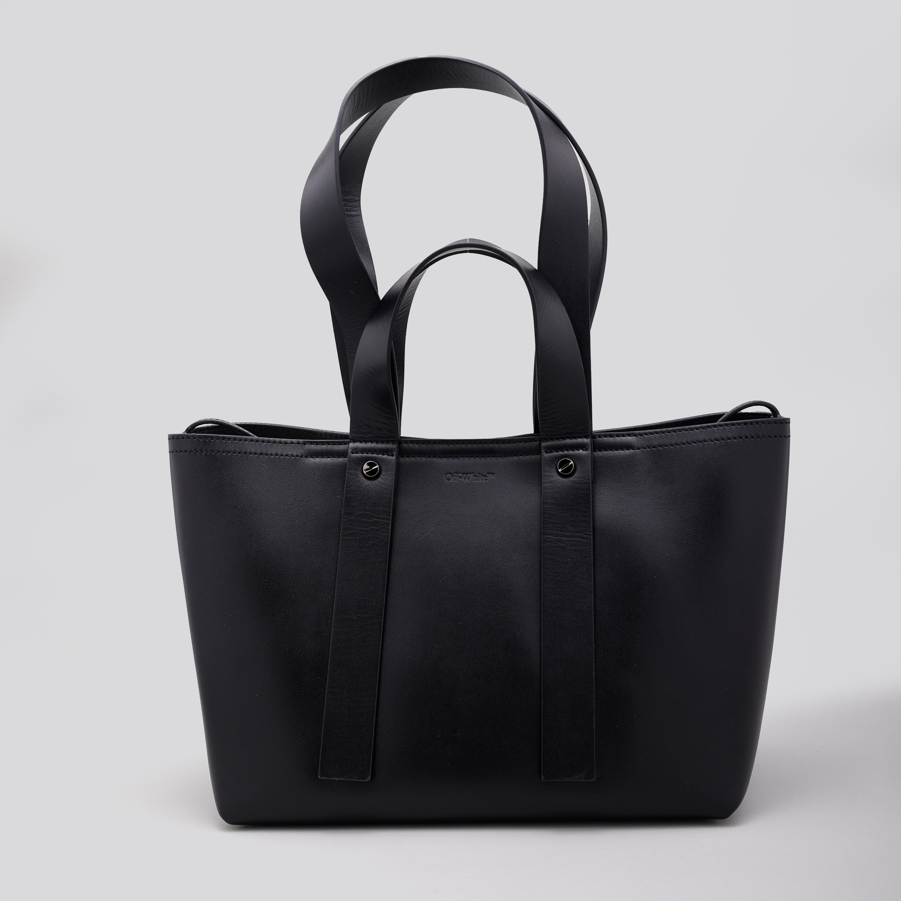 Cartera Negra Off-White Jitney 2.8 Top Handle Chain