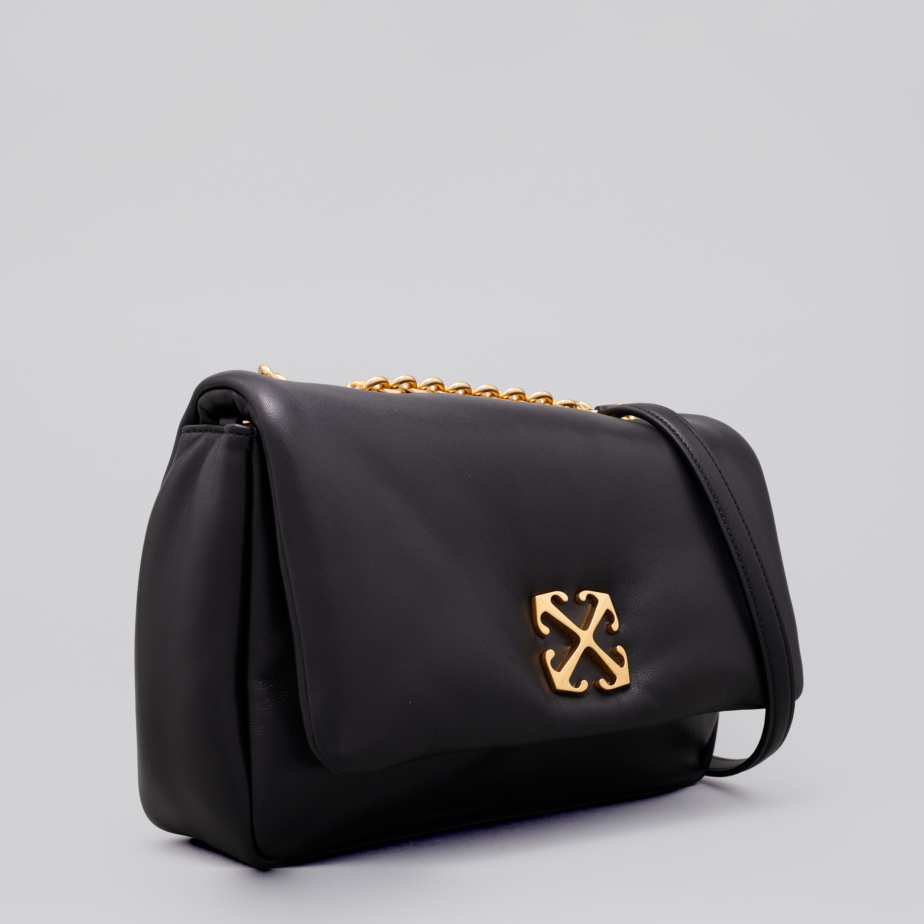 Cartera Negra Off-White Jitney Puffer Nappa