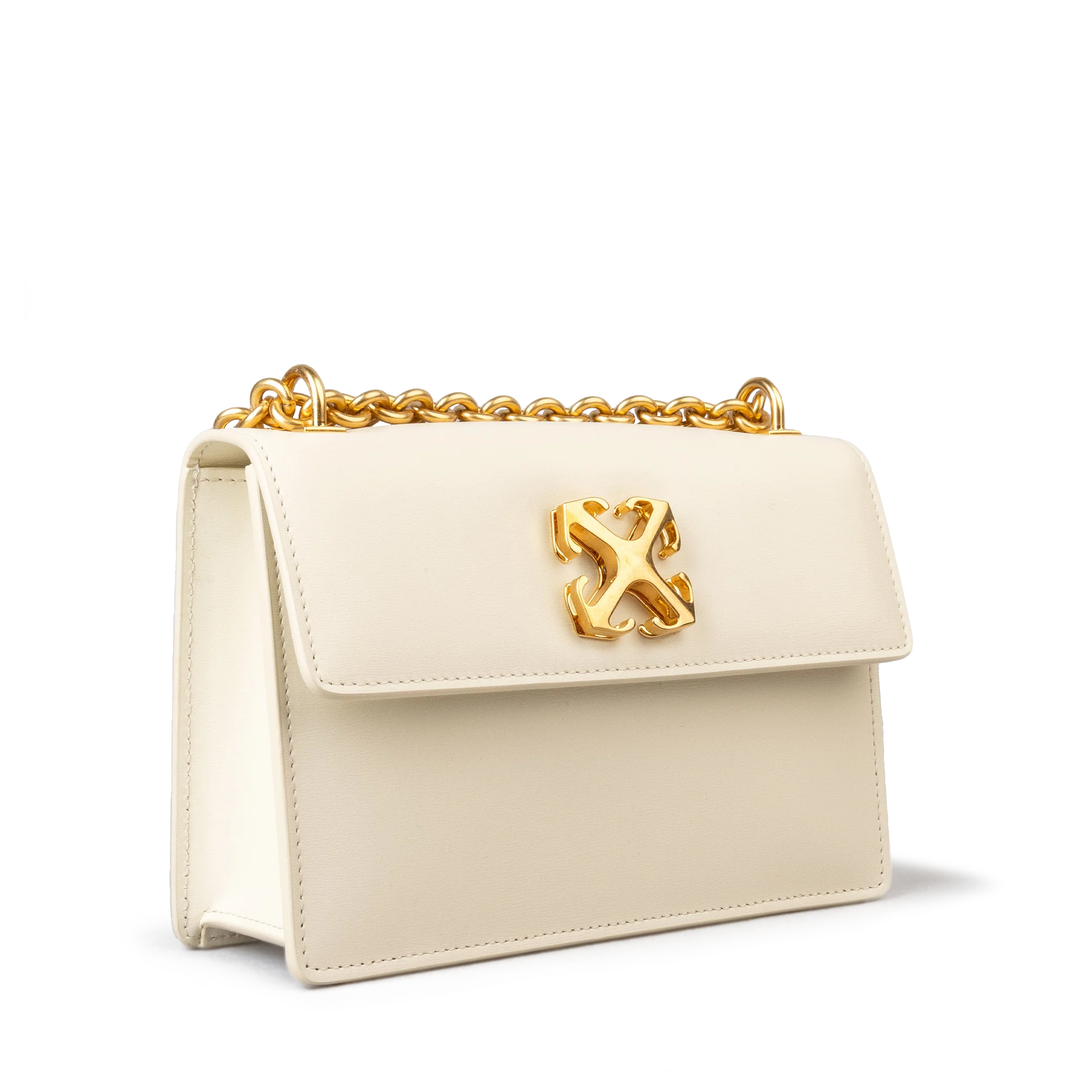 Cartera Blanca Off-White Jitney 2.0 Shoulder Chain