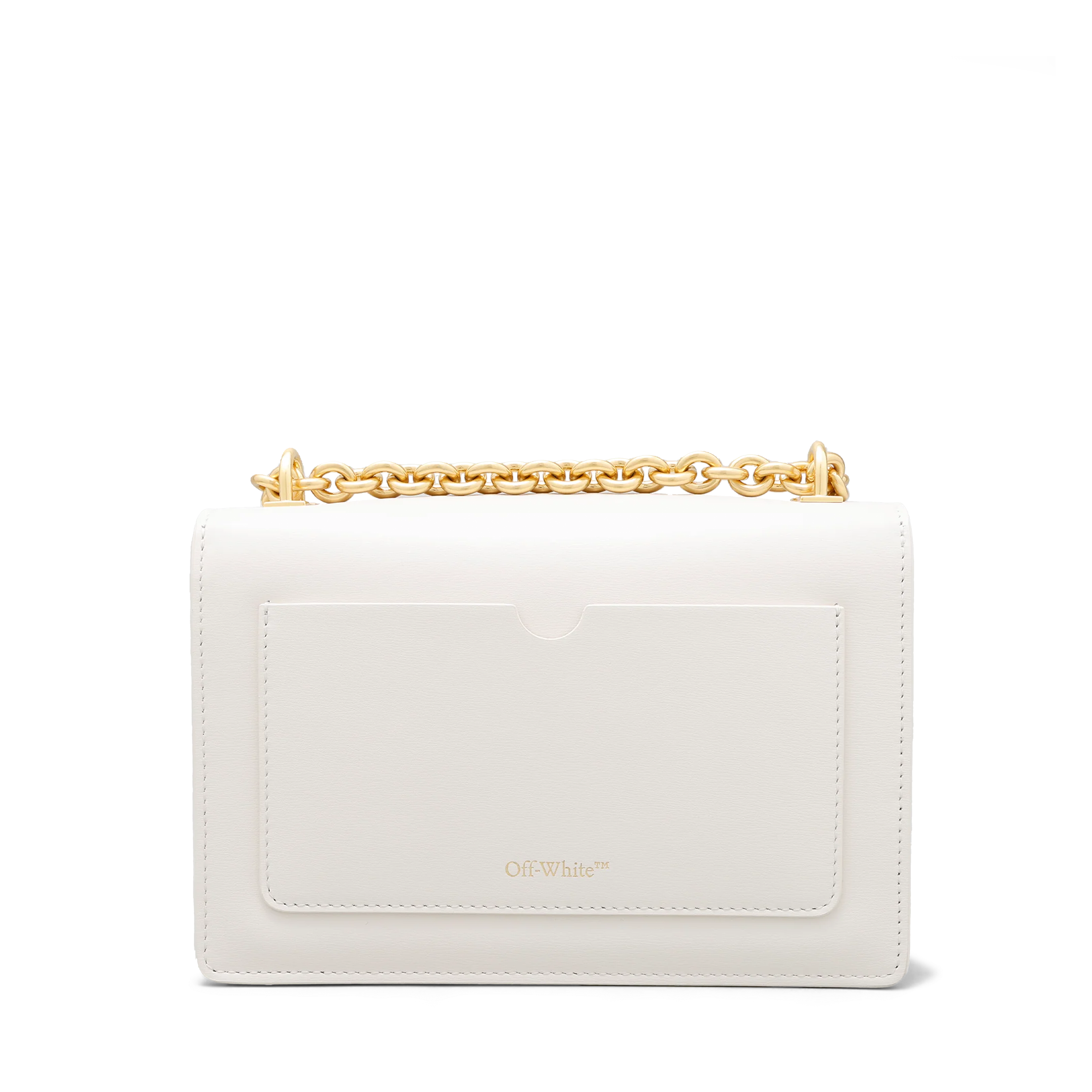 Cartera Blanca Off-White Jitney 2.0 Shoulder Chain