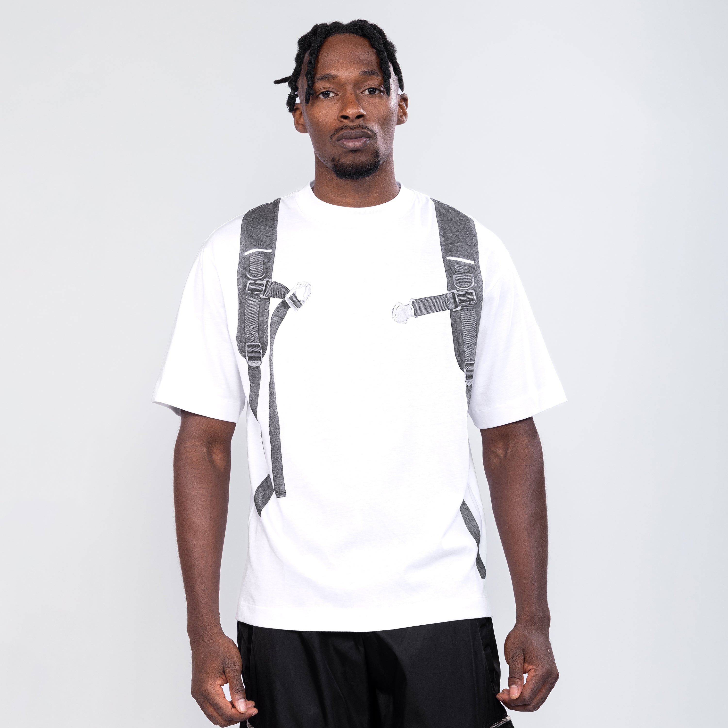 Camiseta Blanca Off-White Backpack Skate