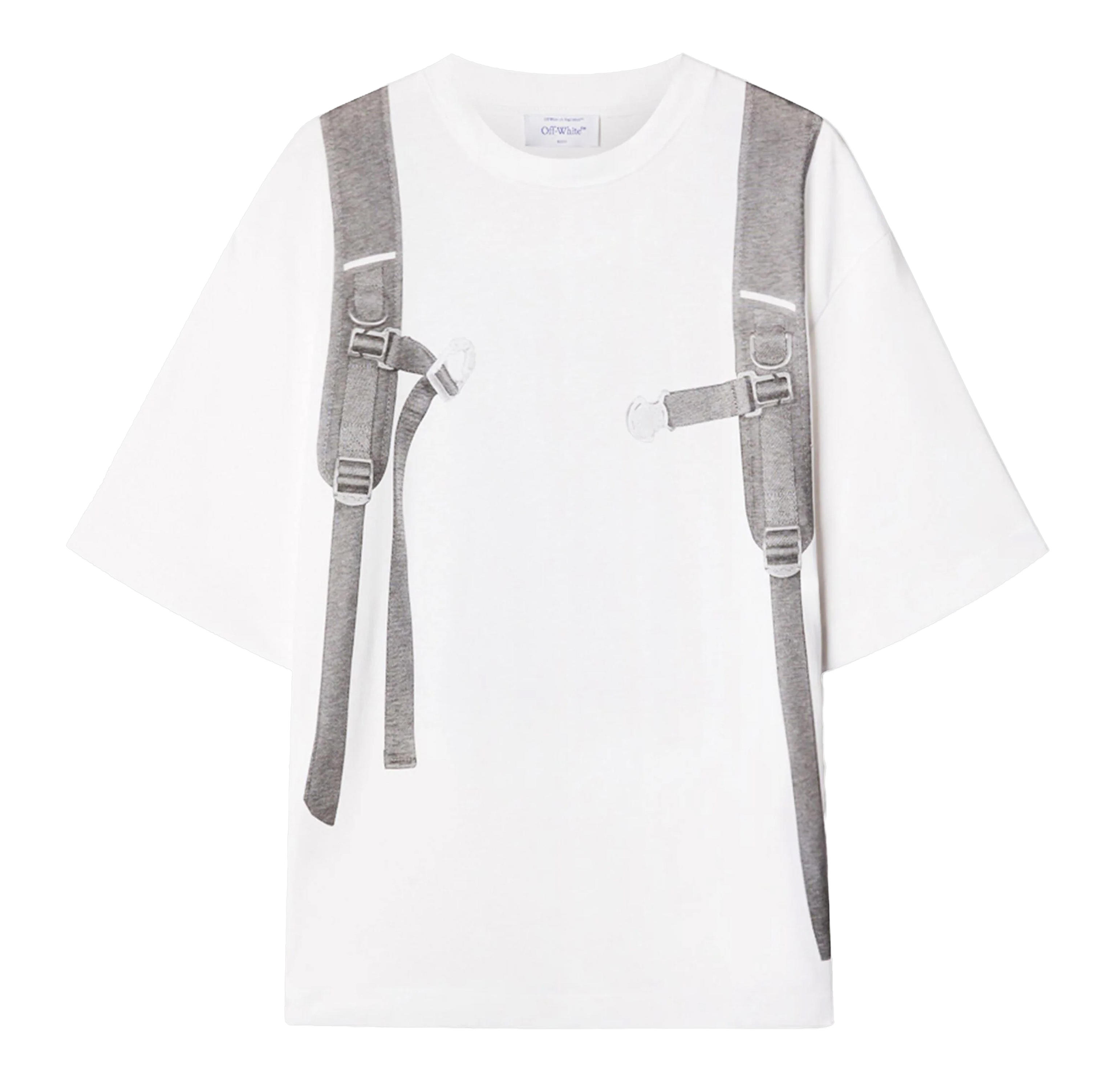 Camiseta Blanca Off-White Backpack Skate
