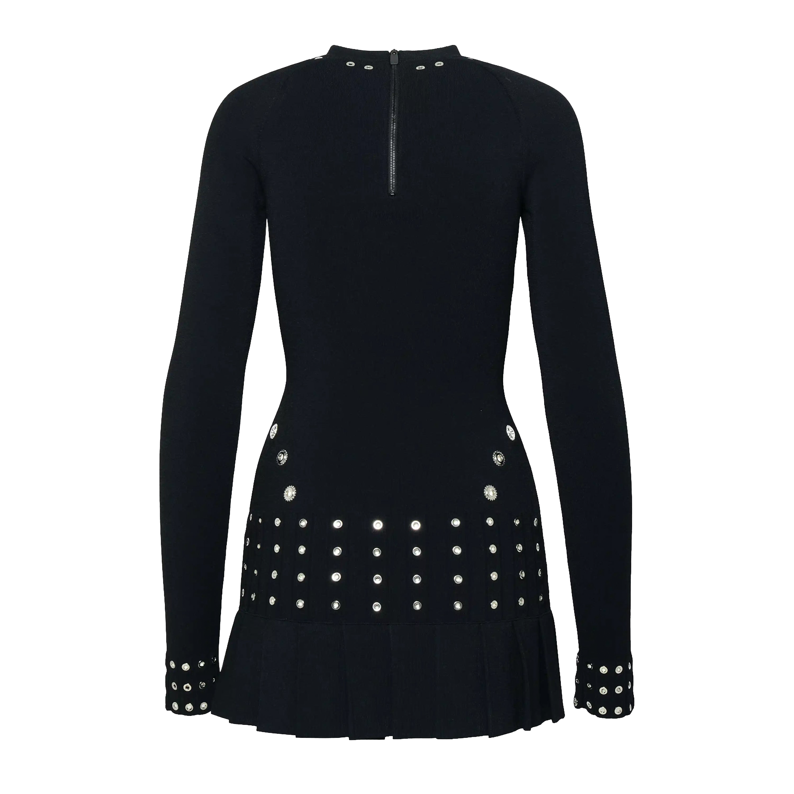 Vestido Negro Off-White Eyelets