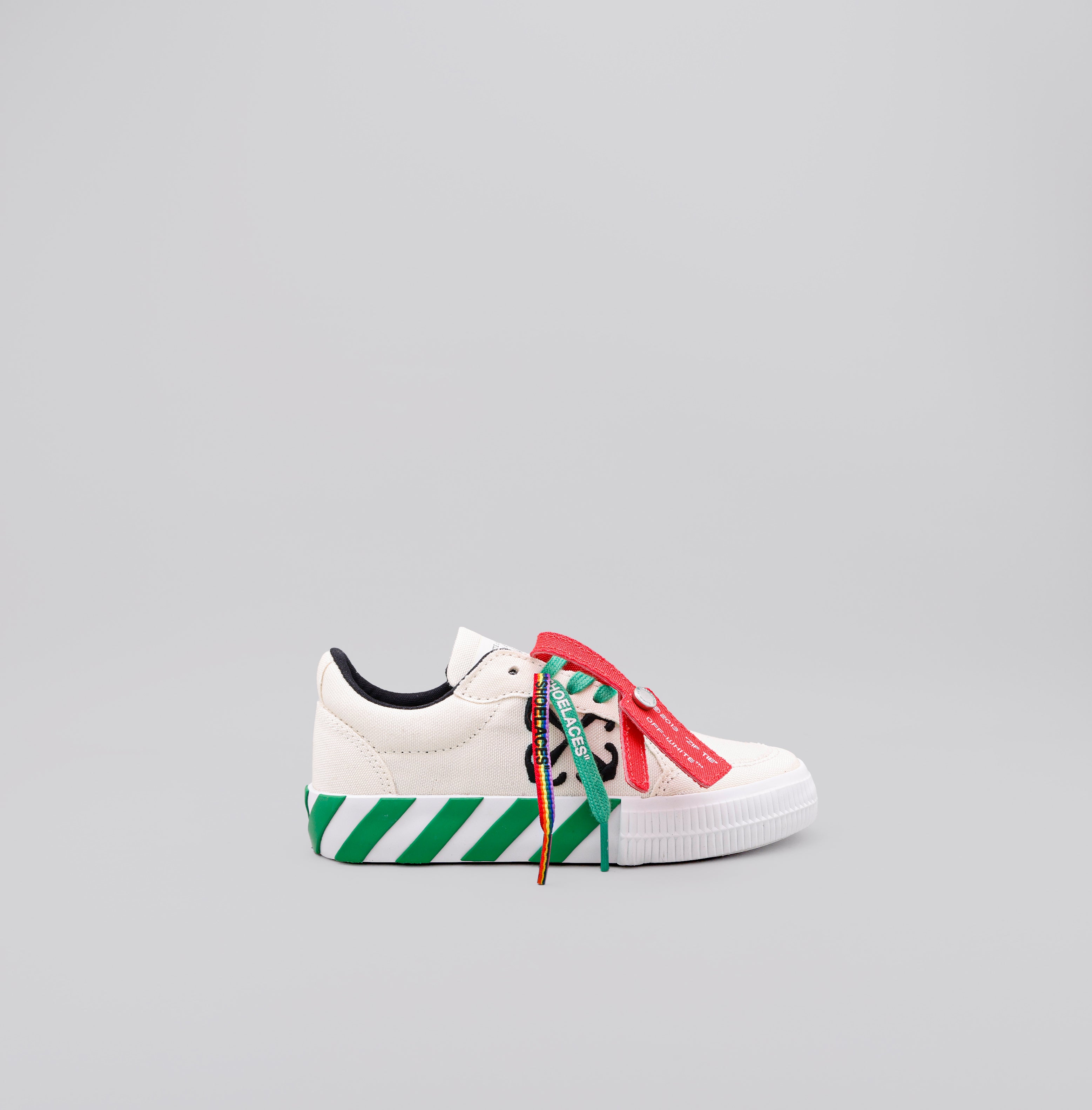 Sneakers Blanco Verde Off-White Kids Vulcanized