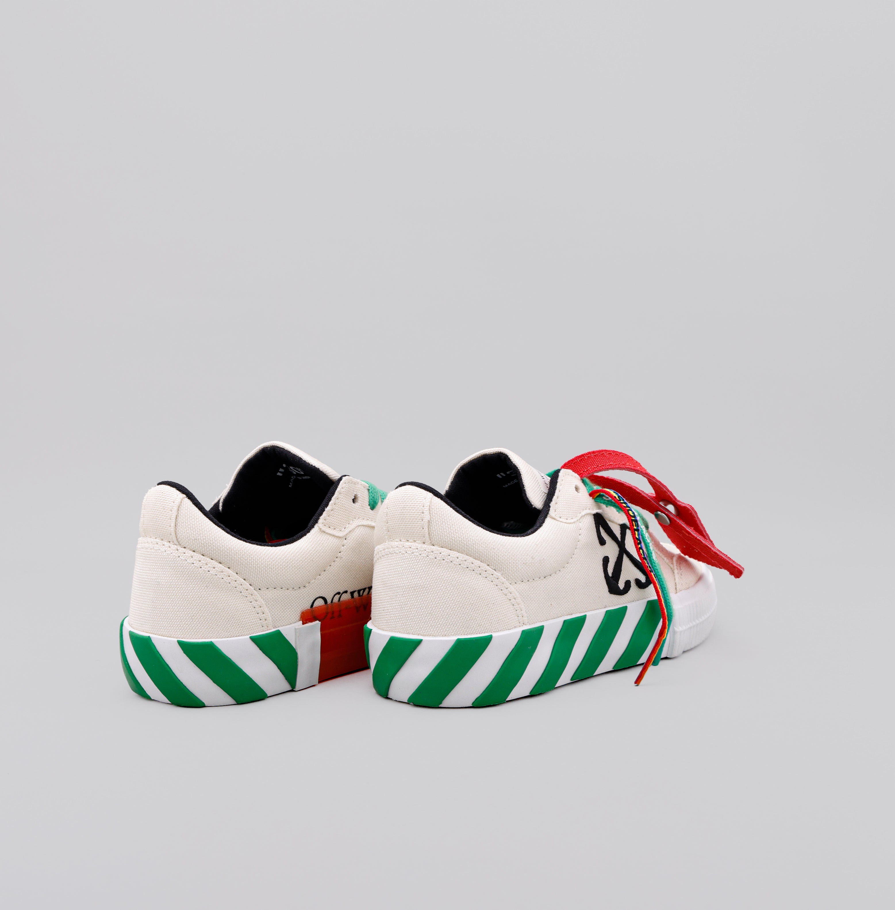 Sneakers Blanco Verde Off-White Kids Vulcanized
