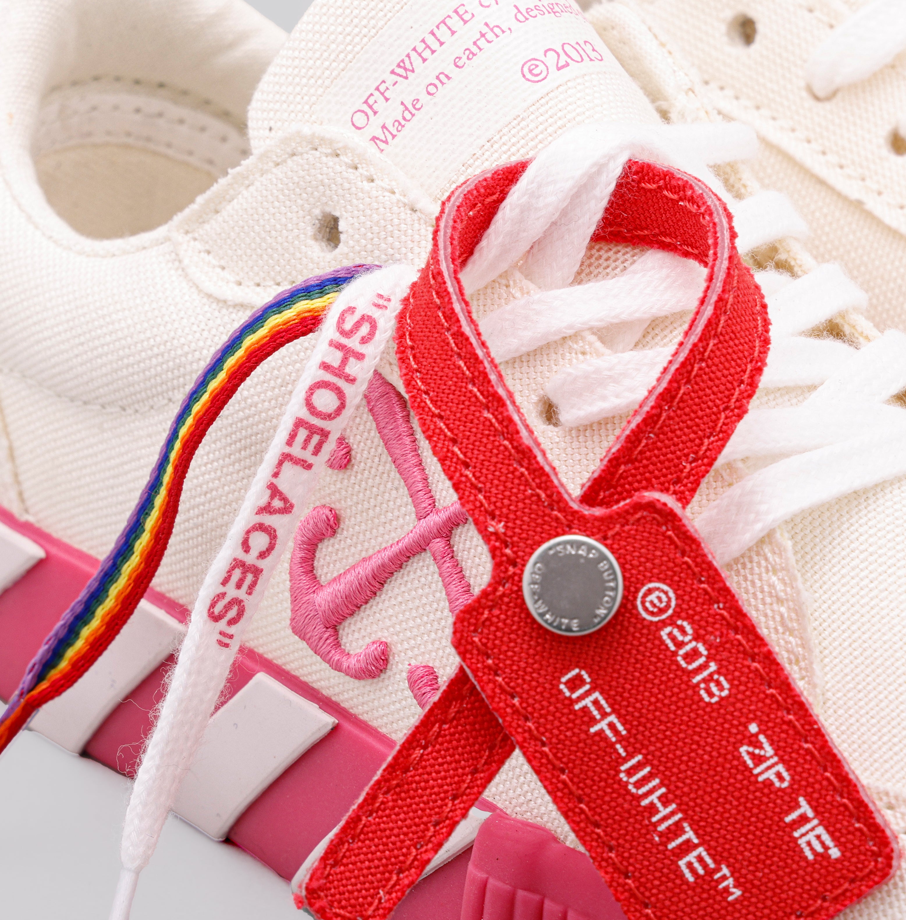 Sneakers Blanco Fucsia Off-White Kids Off-White Vulcanized