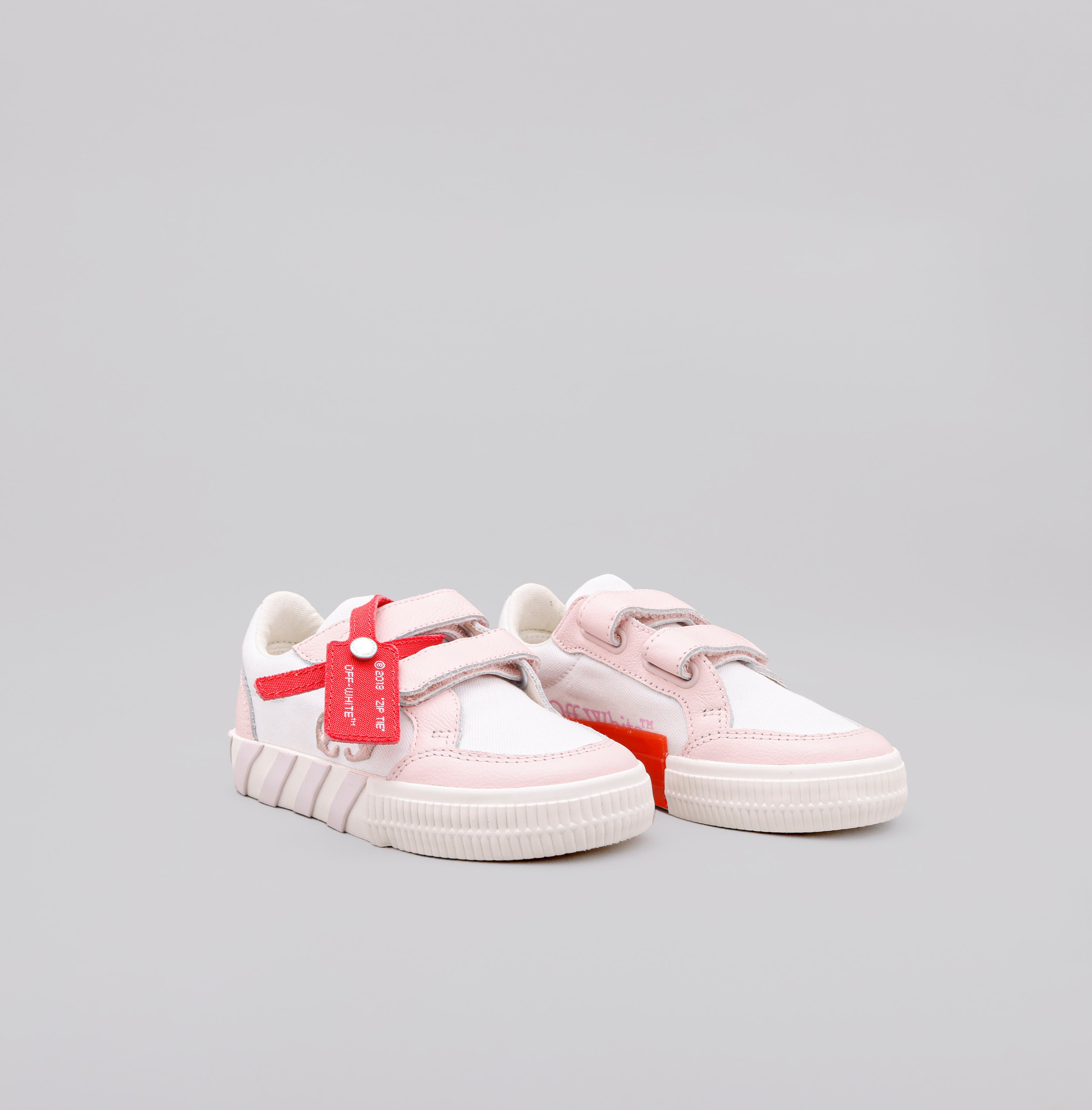 Sneakers Blanco Rosa Off-White Kids Vulcanized Velcro