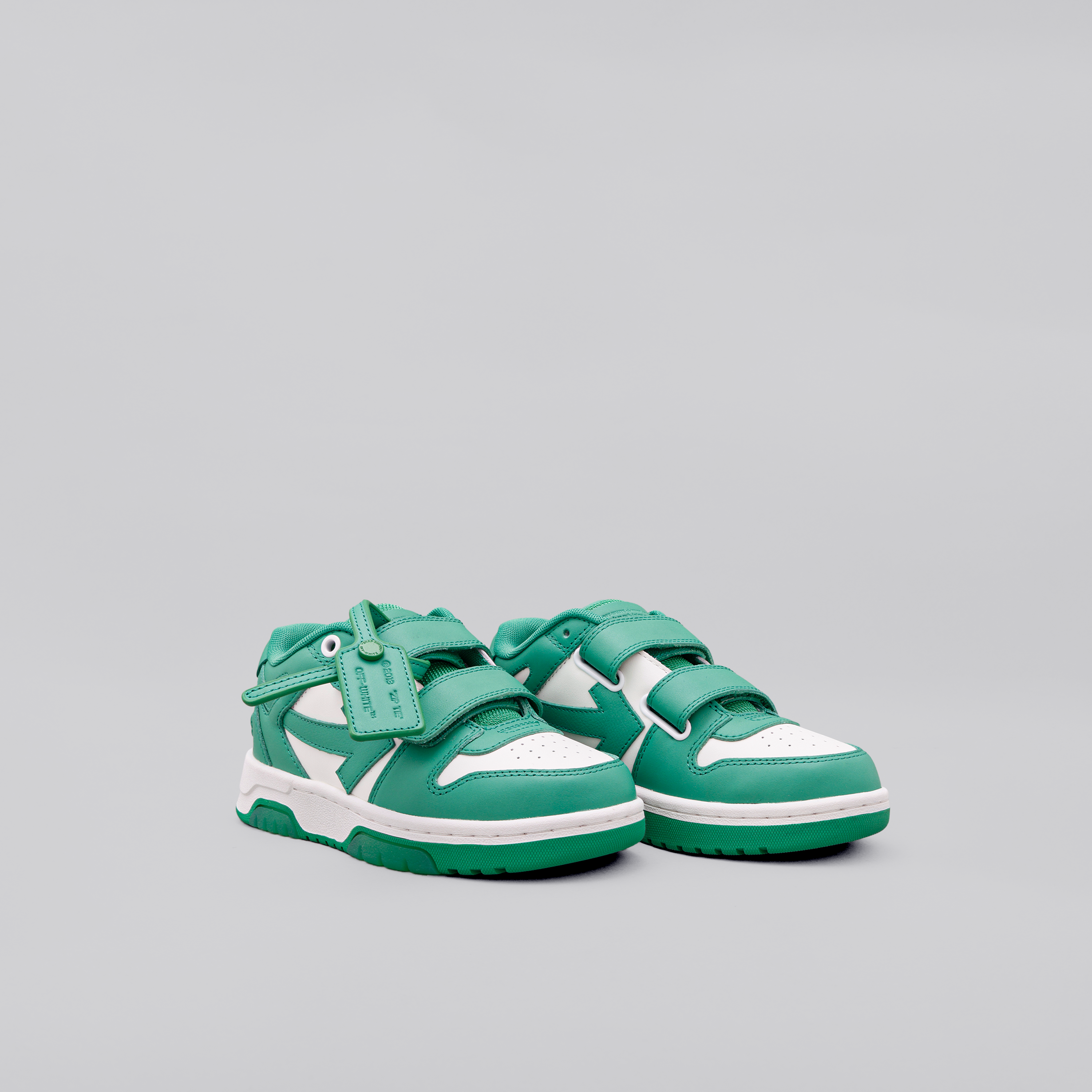 Sneakers Verde Off-White Kids "OOO"