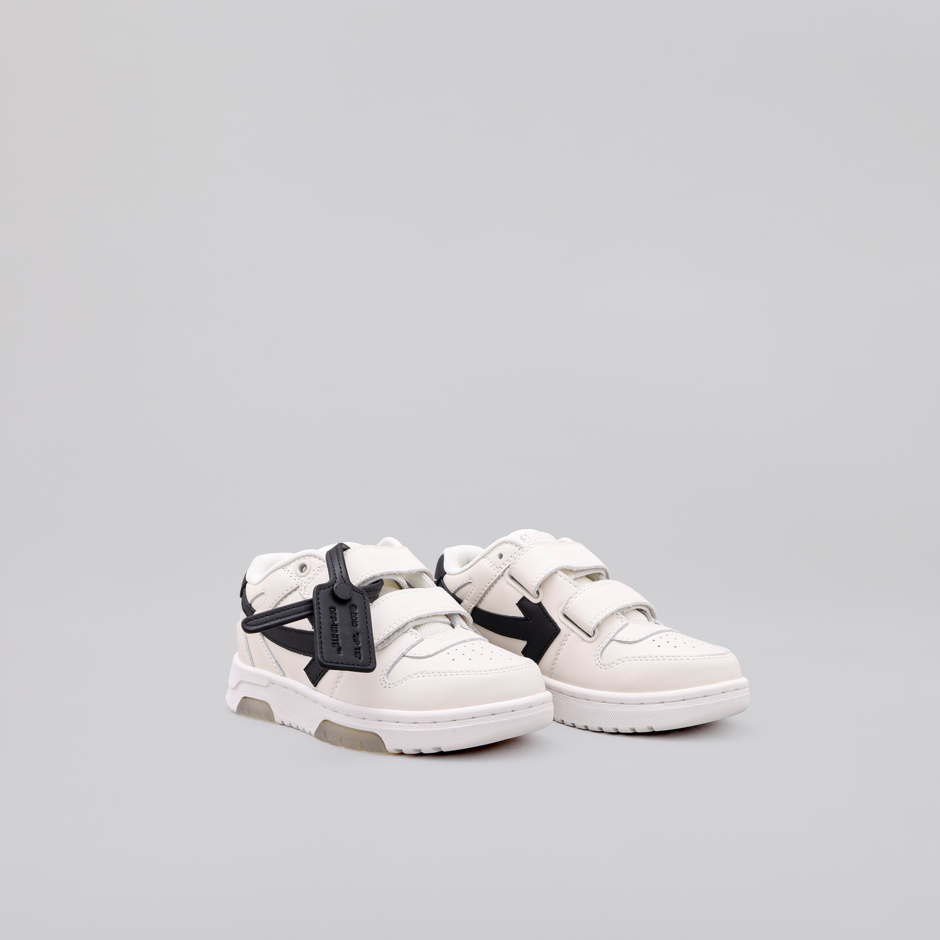 Sneakers Blanco Negro Off-White Kids Velcro "OOO"