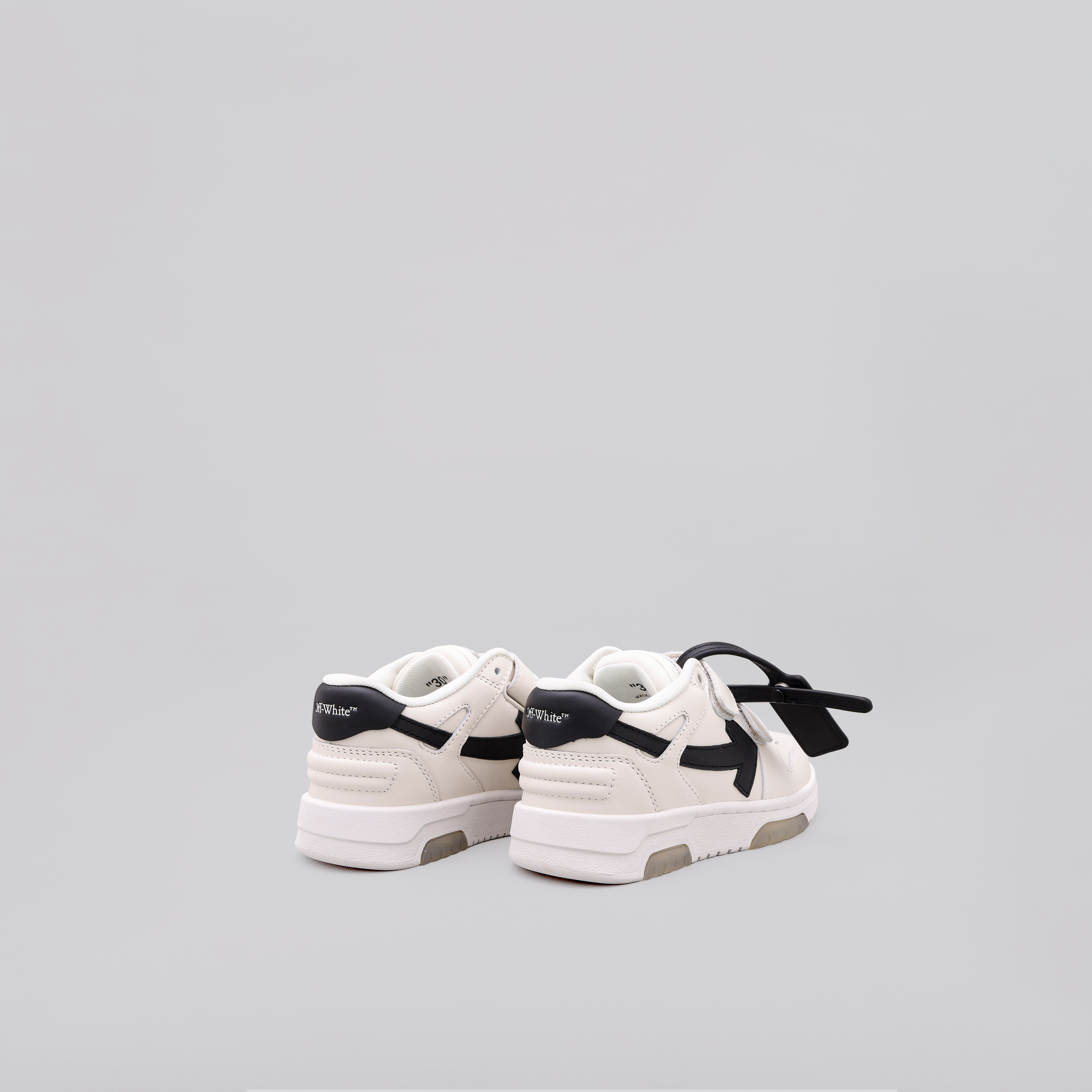 Sneakers Blanco Negro Off-White Kids Velcro "OOO"