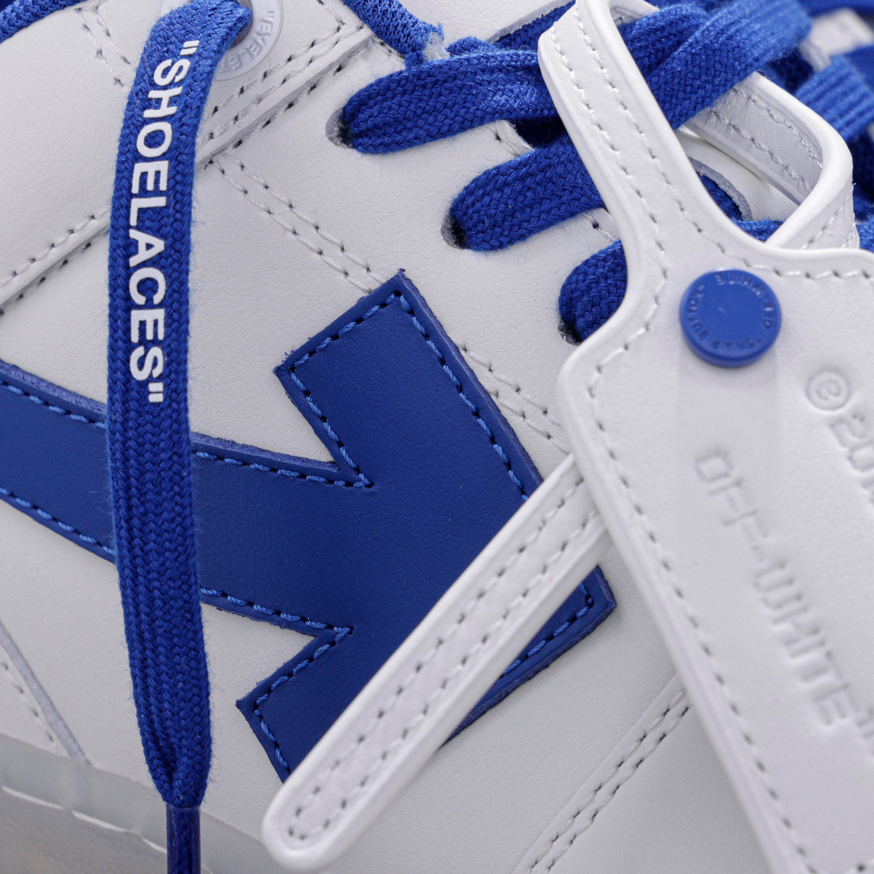 Sneakers Blancos con Azul Off-White "Ooo" Transparent Sole