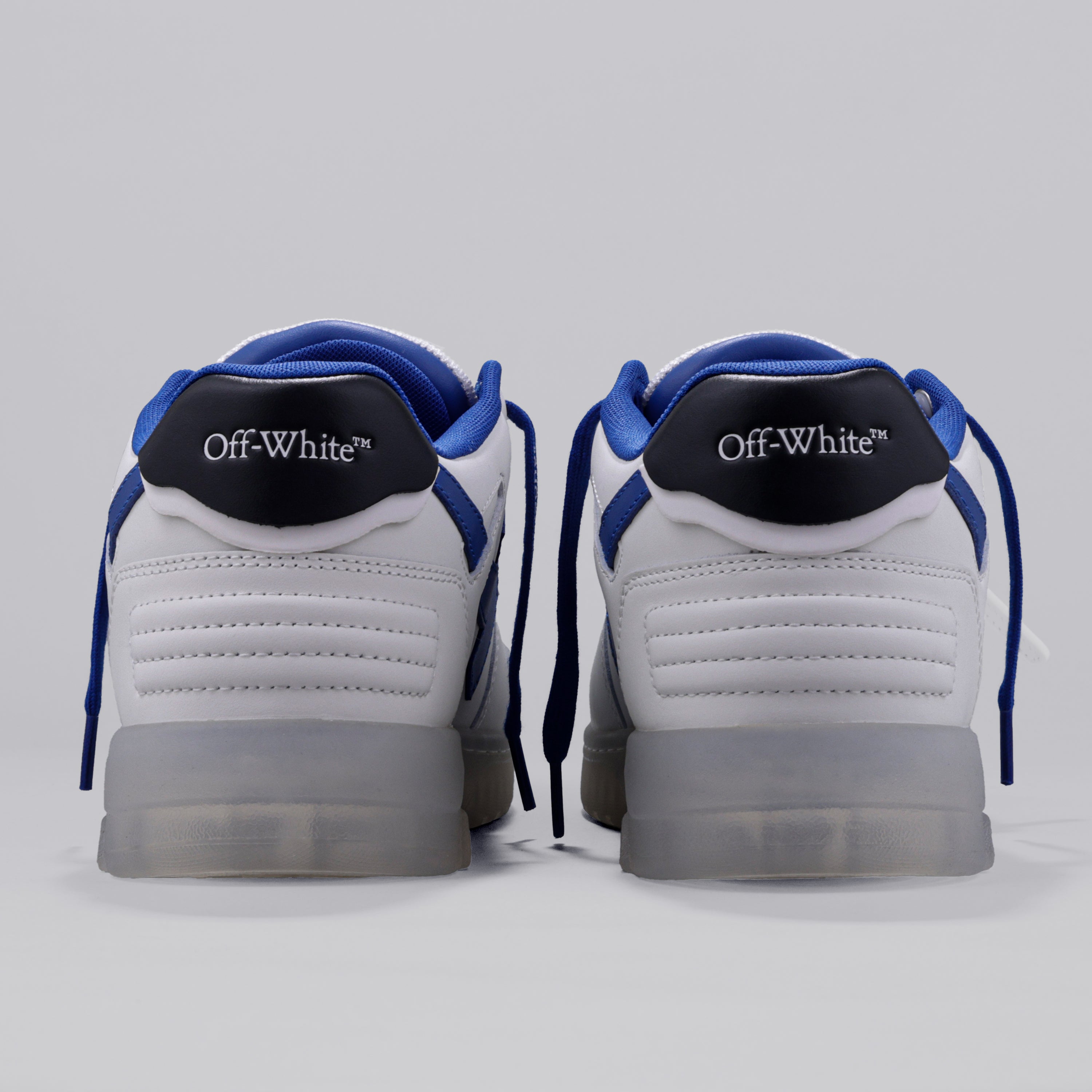 Sneakers Blancos con Azul Off-White "Ooo" Transparent Sole