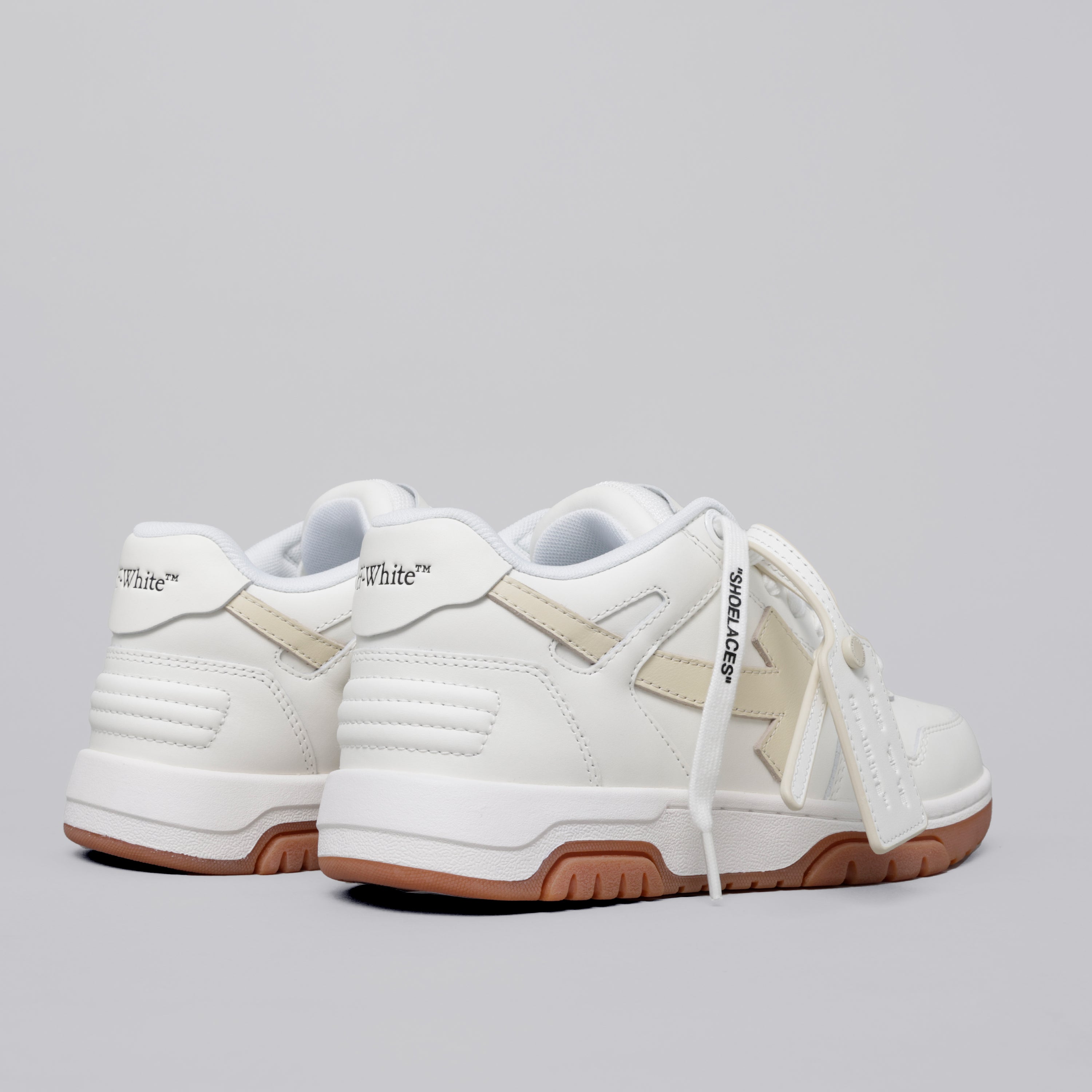 Sneakers Blanco Off-White Beige "OOO"