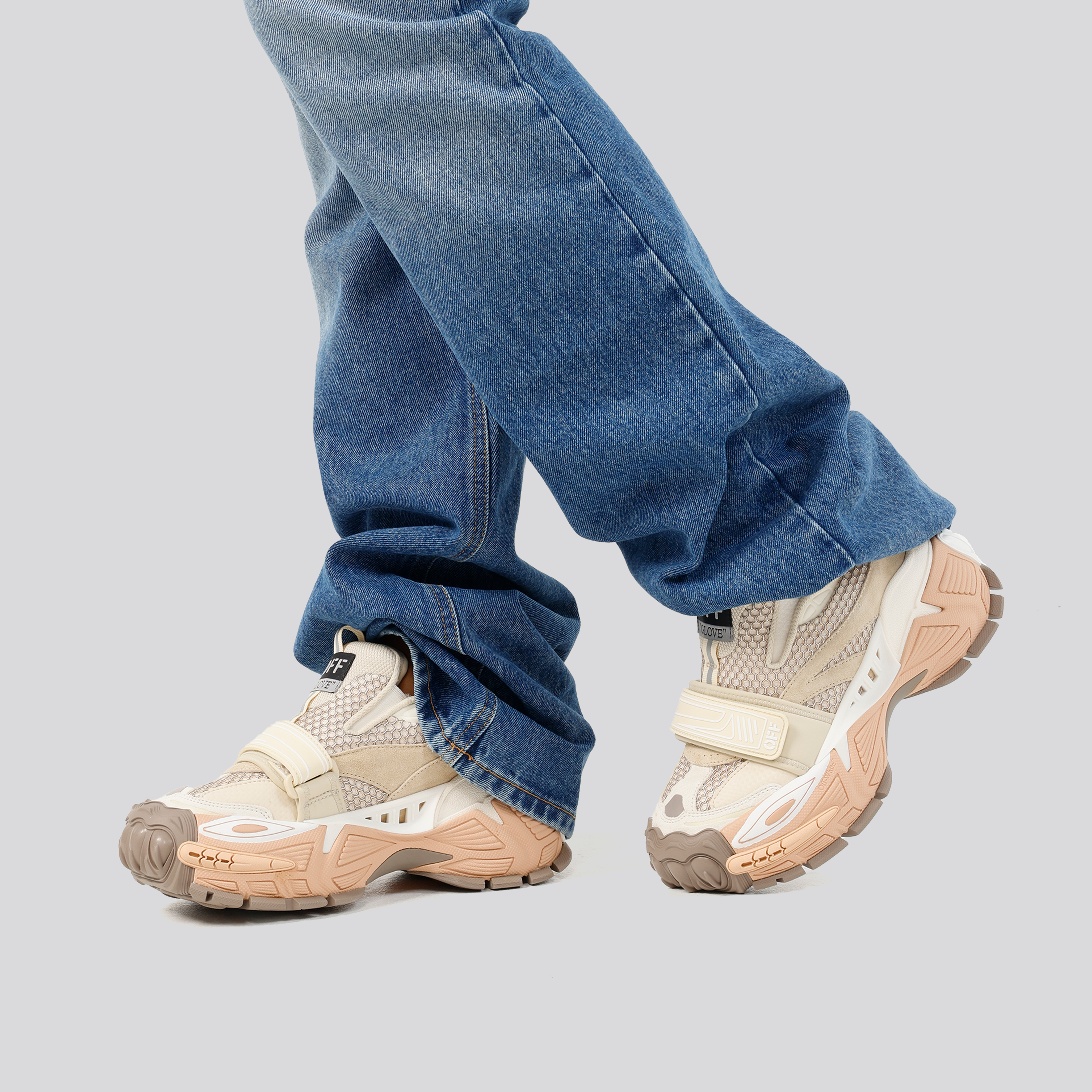 Sneakers Rosado Off-White Glove Slip On