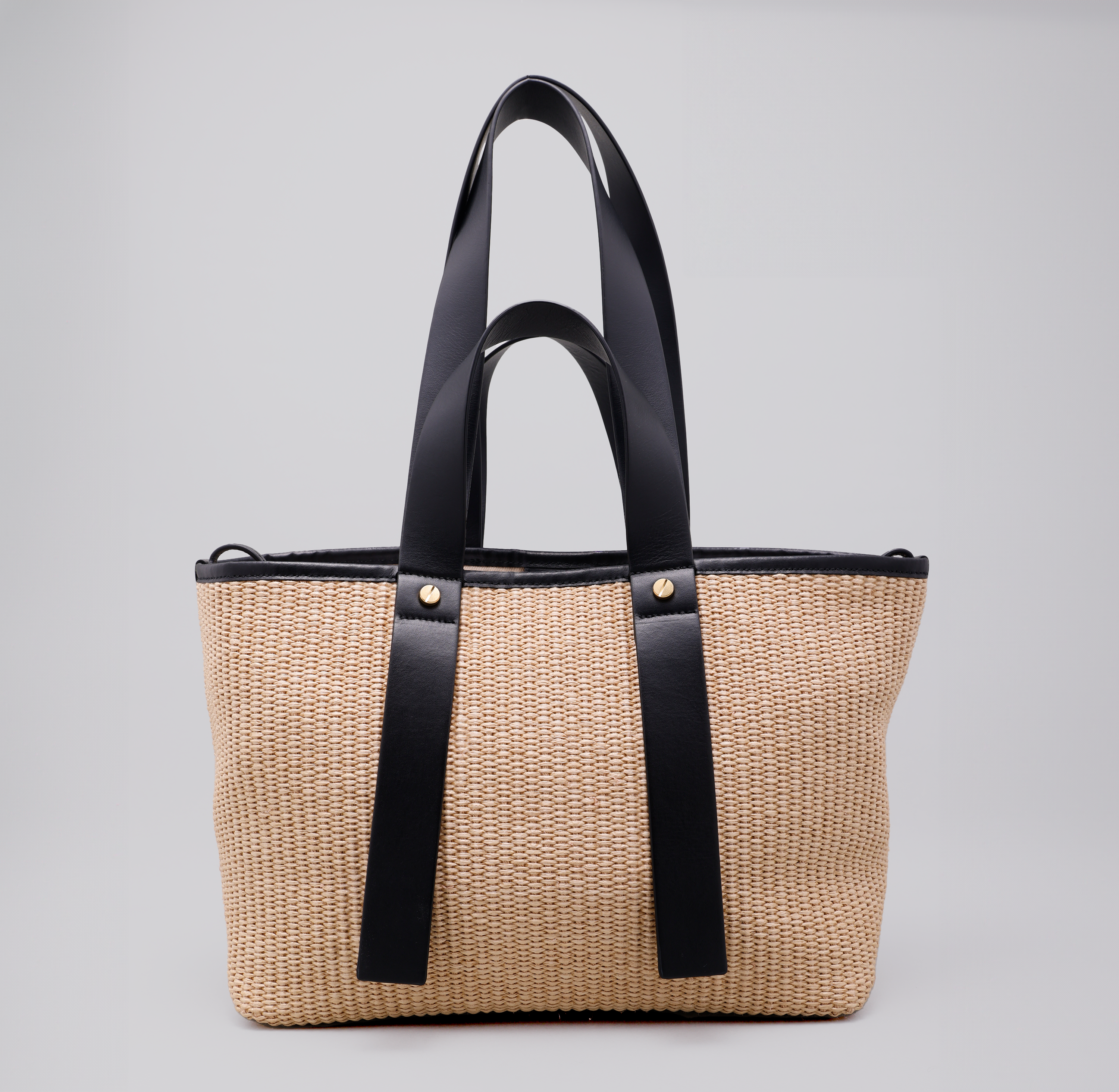 Cartera Beige Off-White Rafia