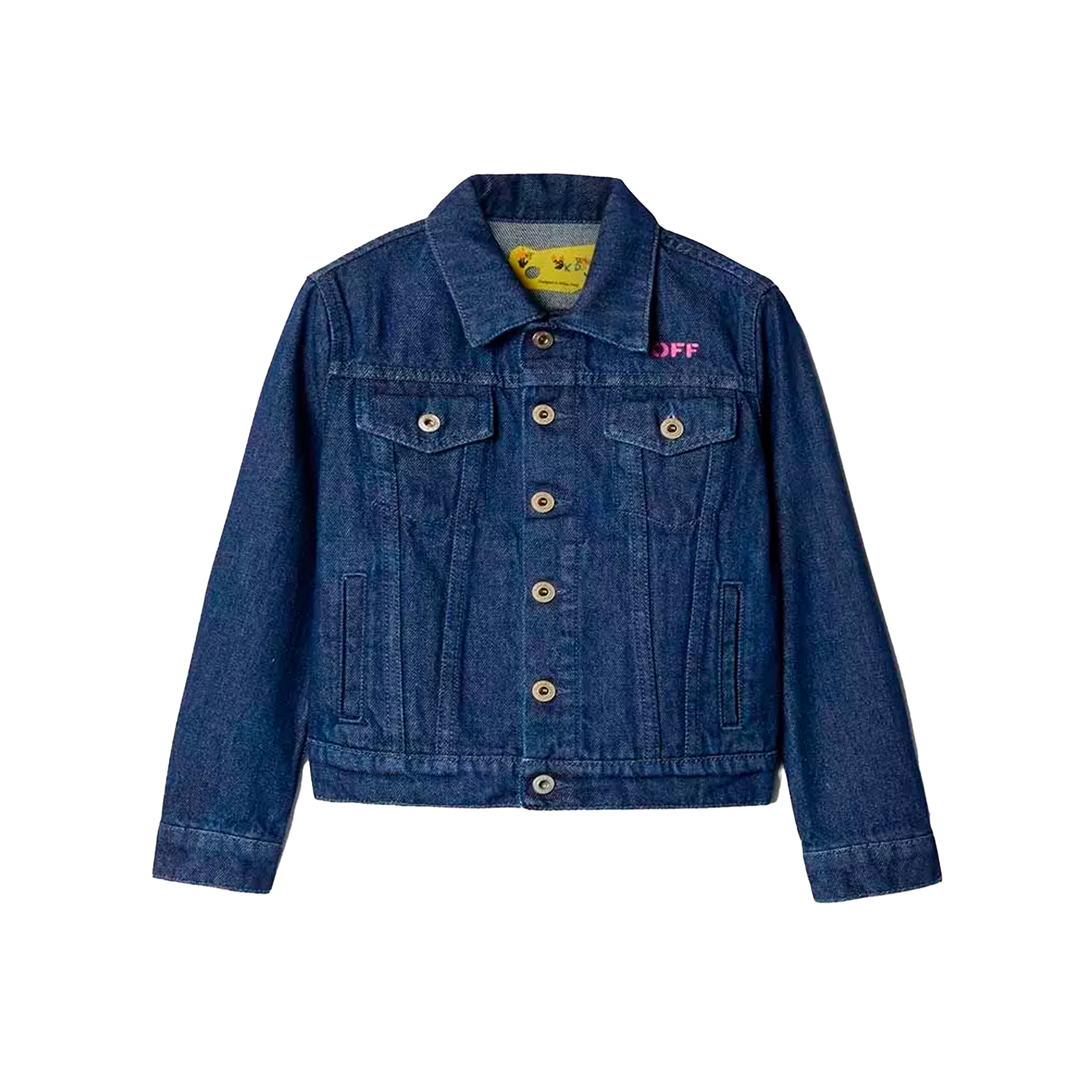 Chaqueta Denim Off-White Kids Off Stamp Plain