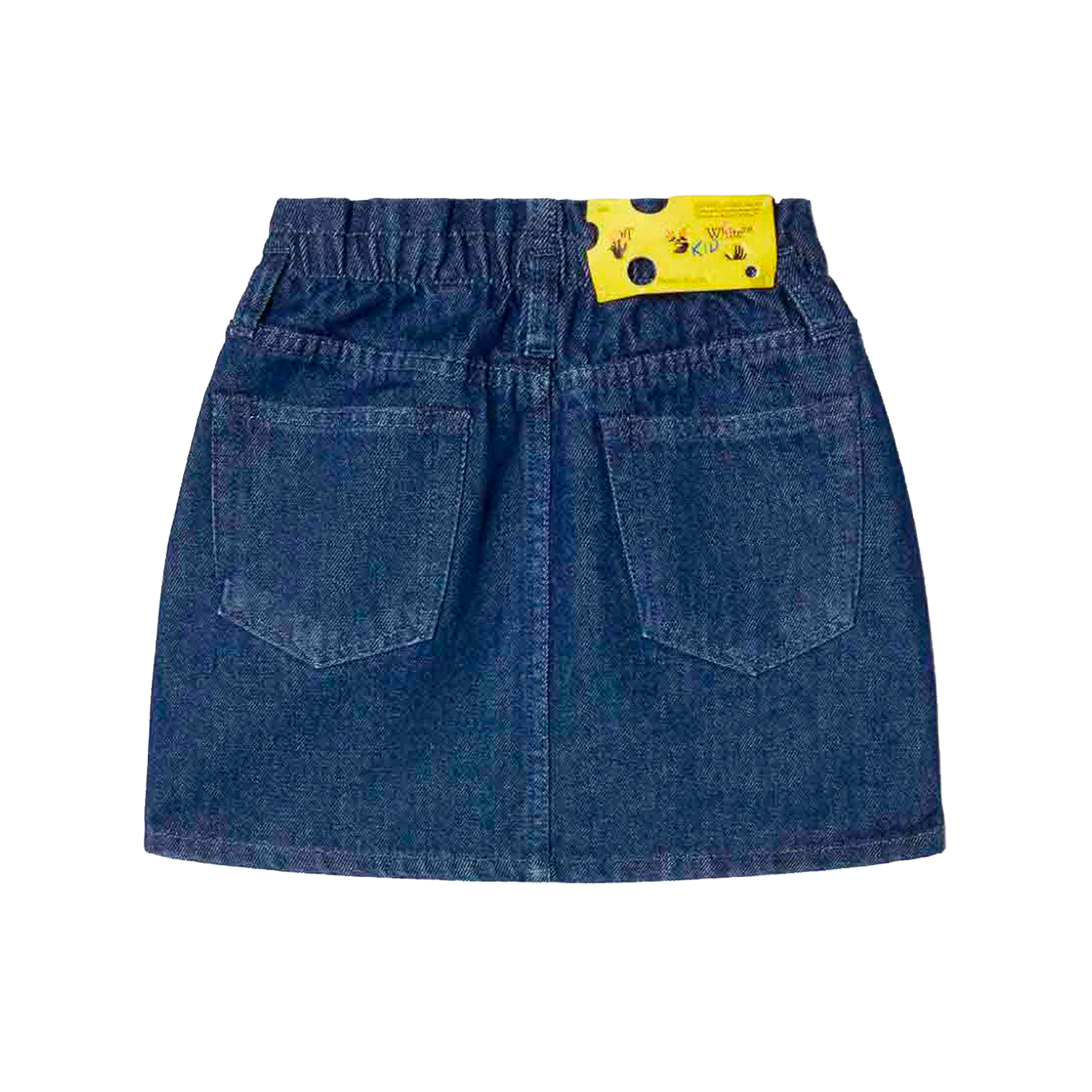 Falda Denim Off-White Kids Off Stamp Plain