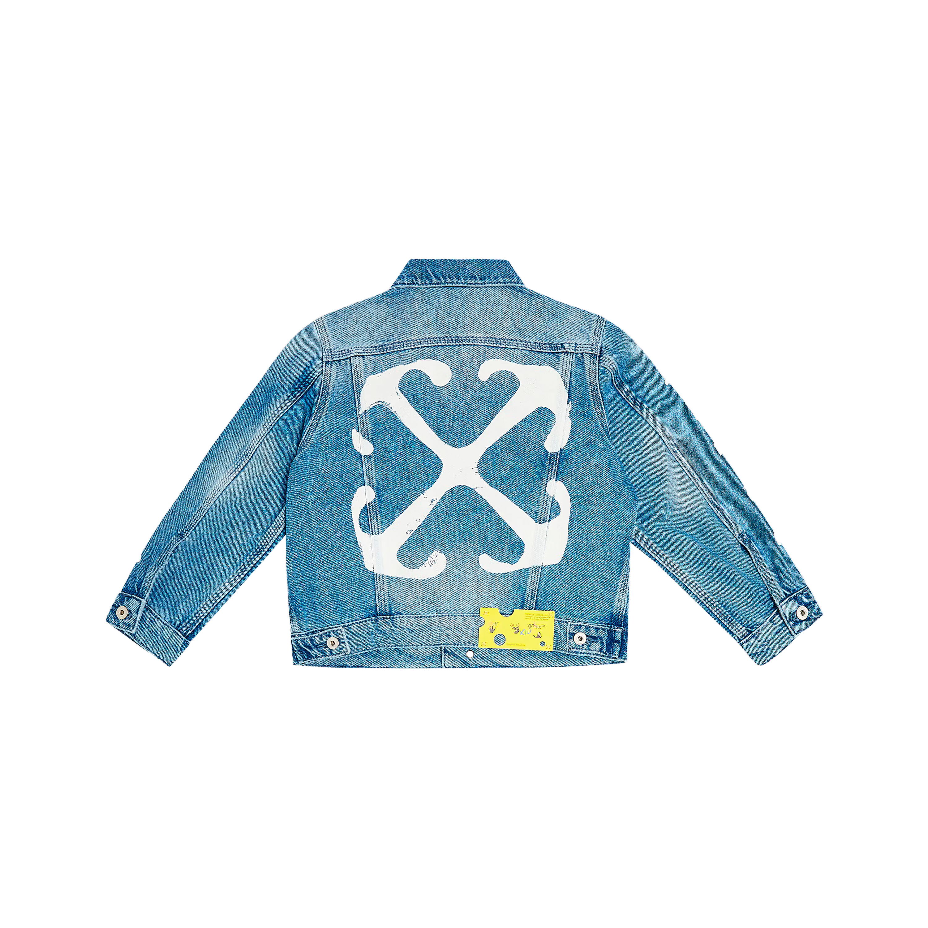 Chaqueta Denim Off-White Kids Paint Graphic