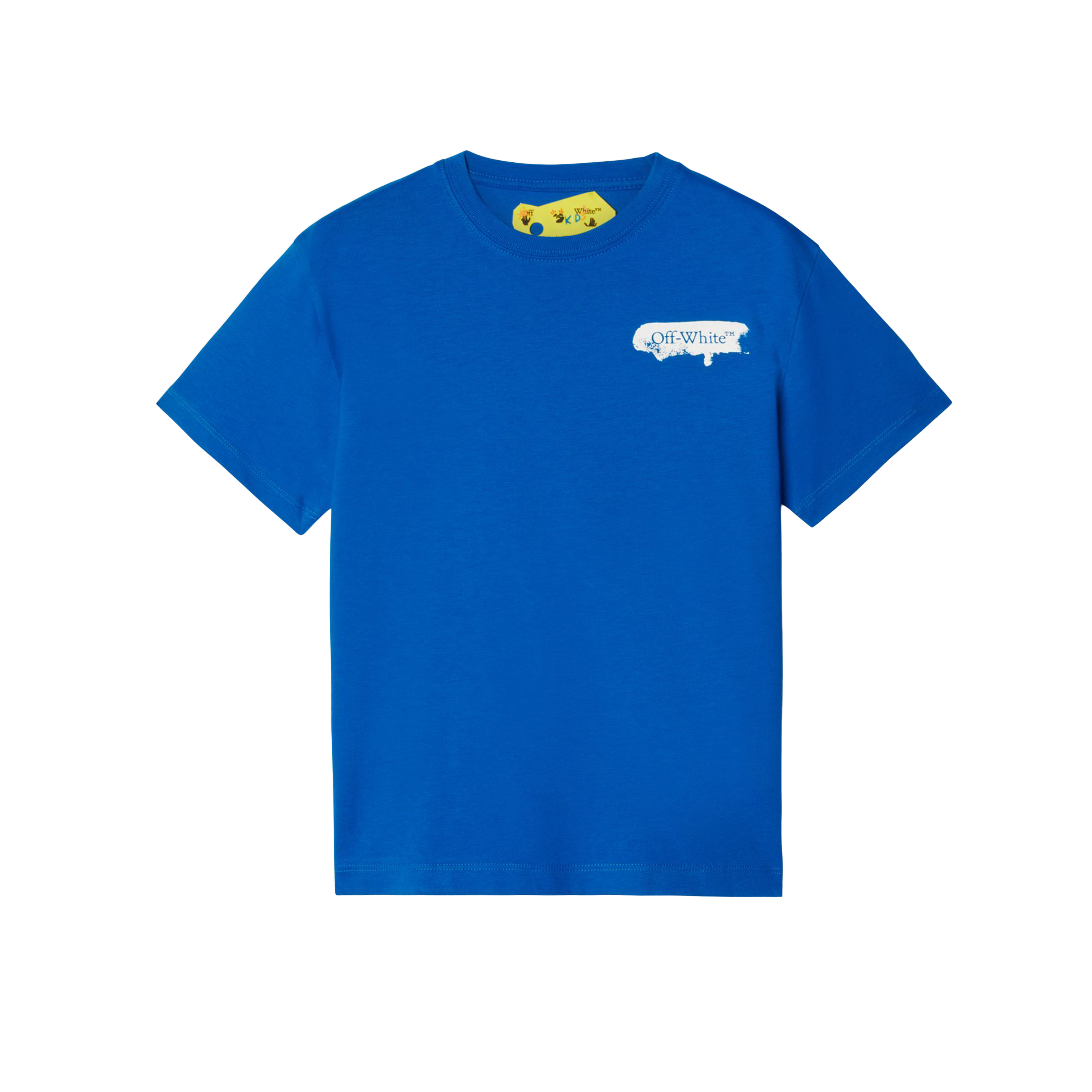 Camiseta Azul Off-White Kids Paint Graphic