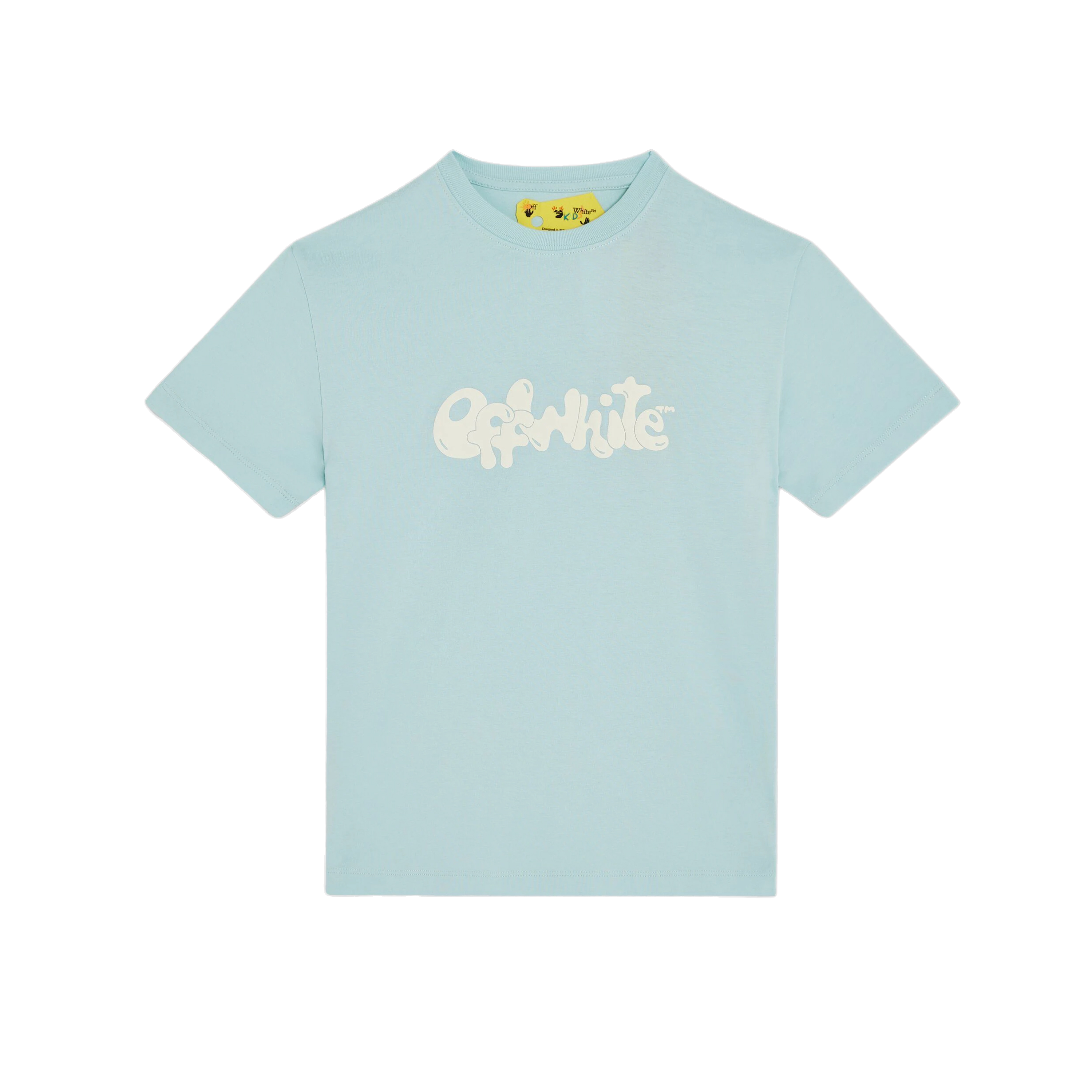Camiseta Celeste Off-White Kids Arrow Fluid