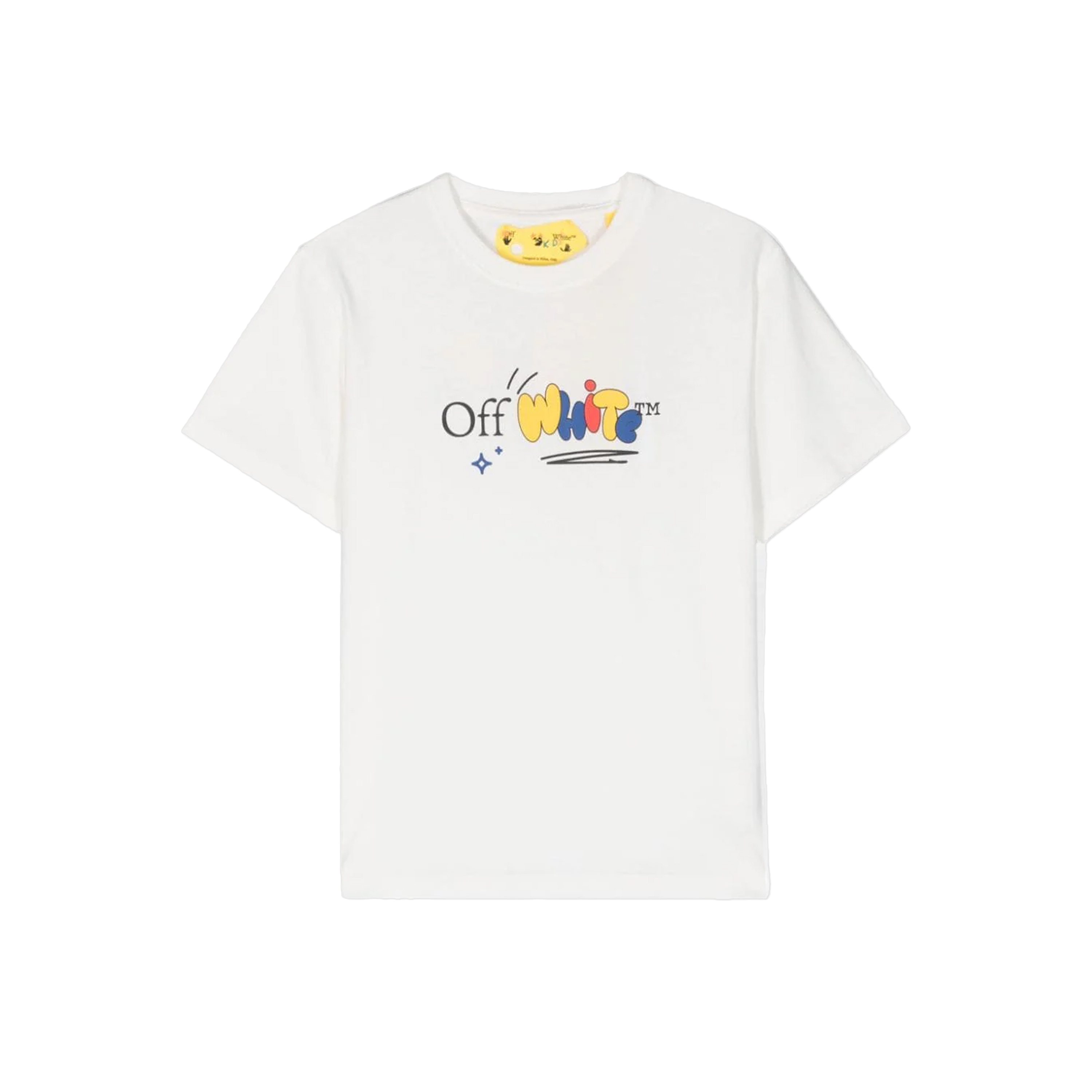 Camiseta Blanca Off-White Kids Funny