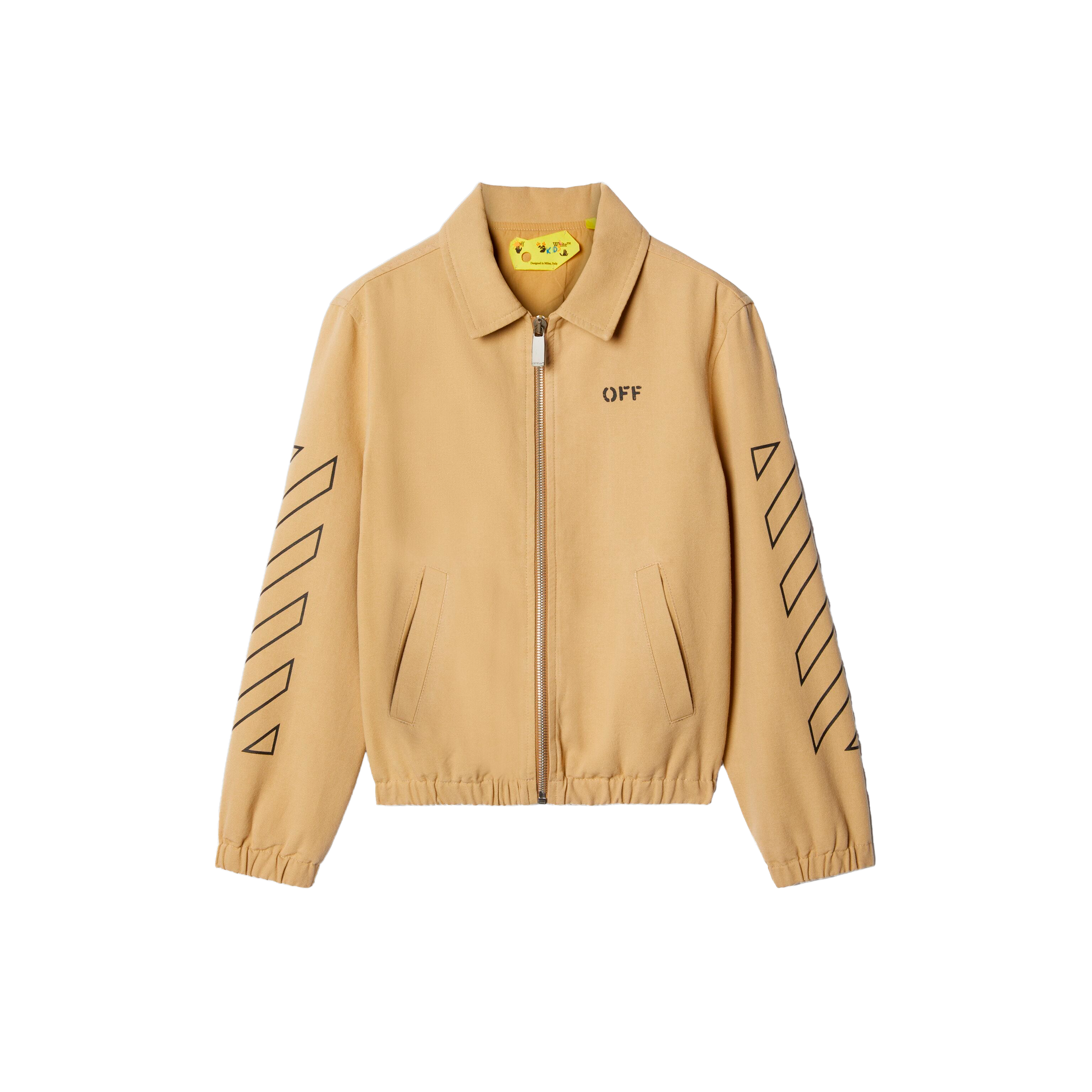 Chaqueta Beige Off-White Kids Arrow Outline Worker