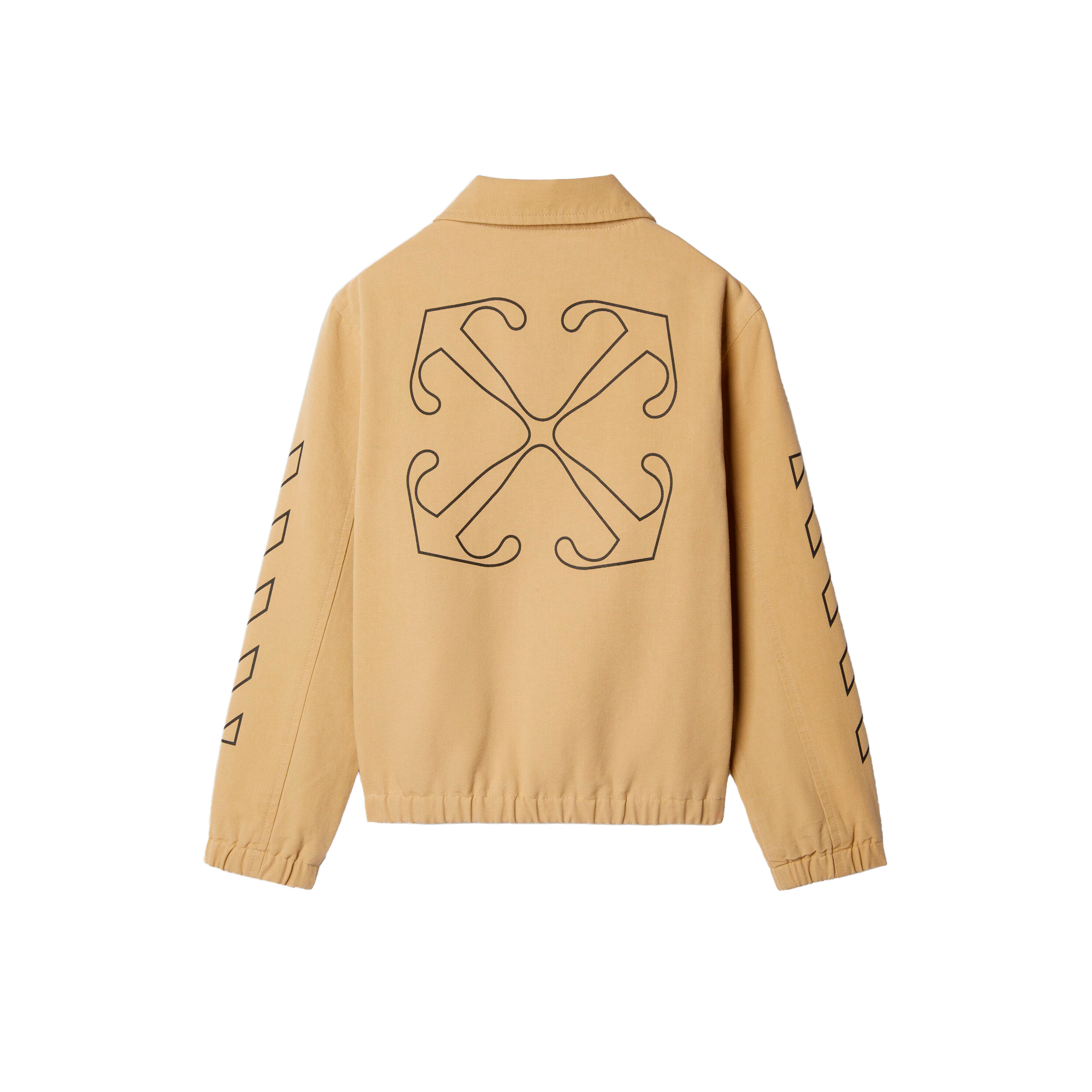 Chaqueta Beige Off-White Kids Arrow Outline Worker