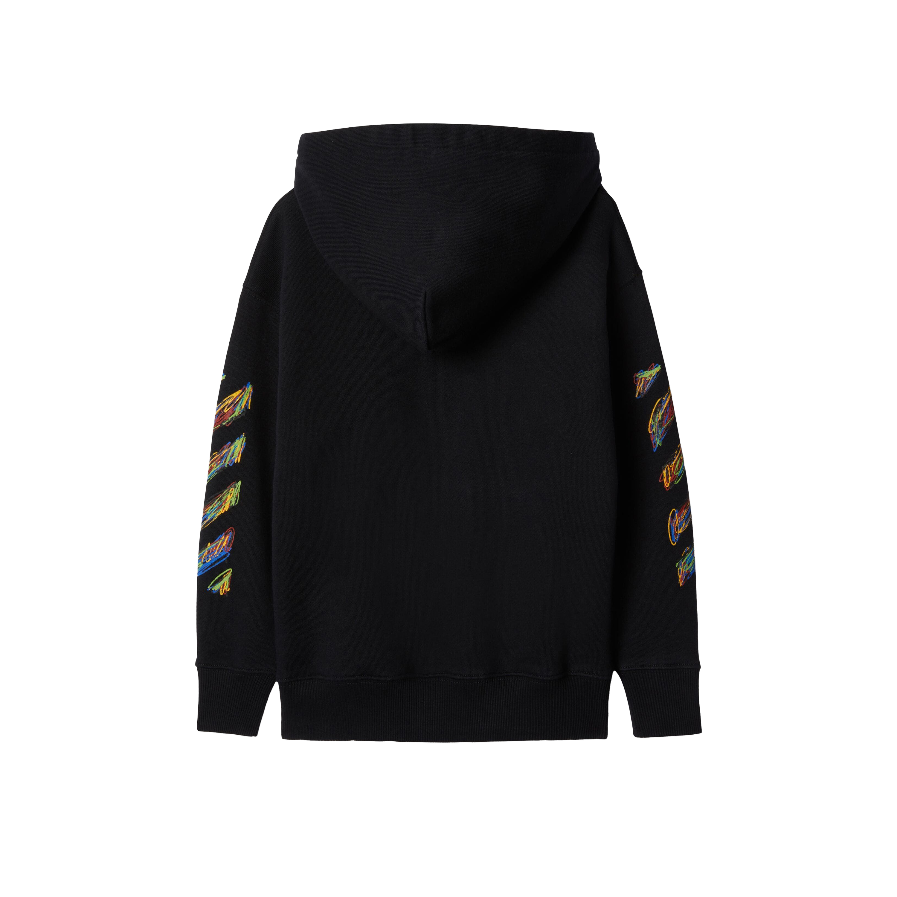 Buzo Negro Off-White Kids Logo Sketch