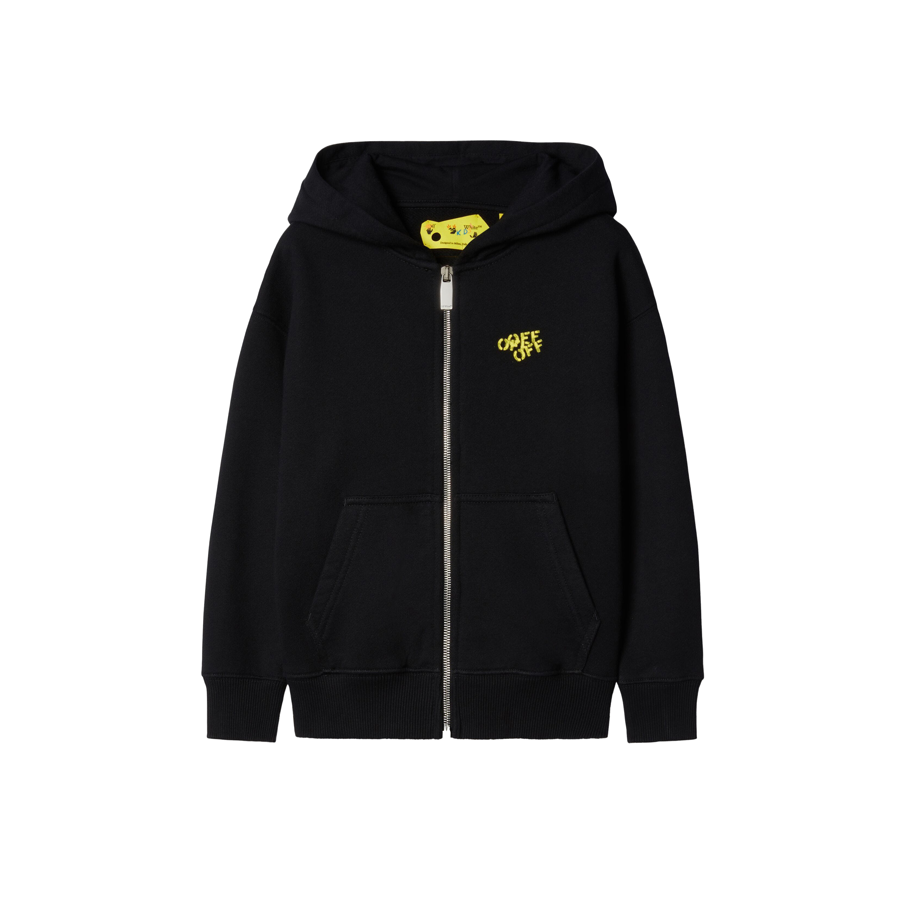 Buzo Negro Off-White Kids Multi Off Stamp