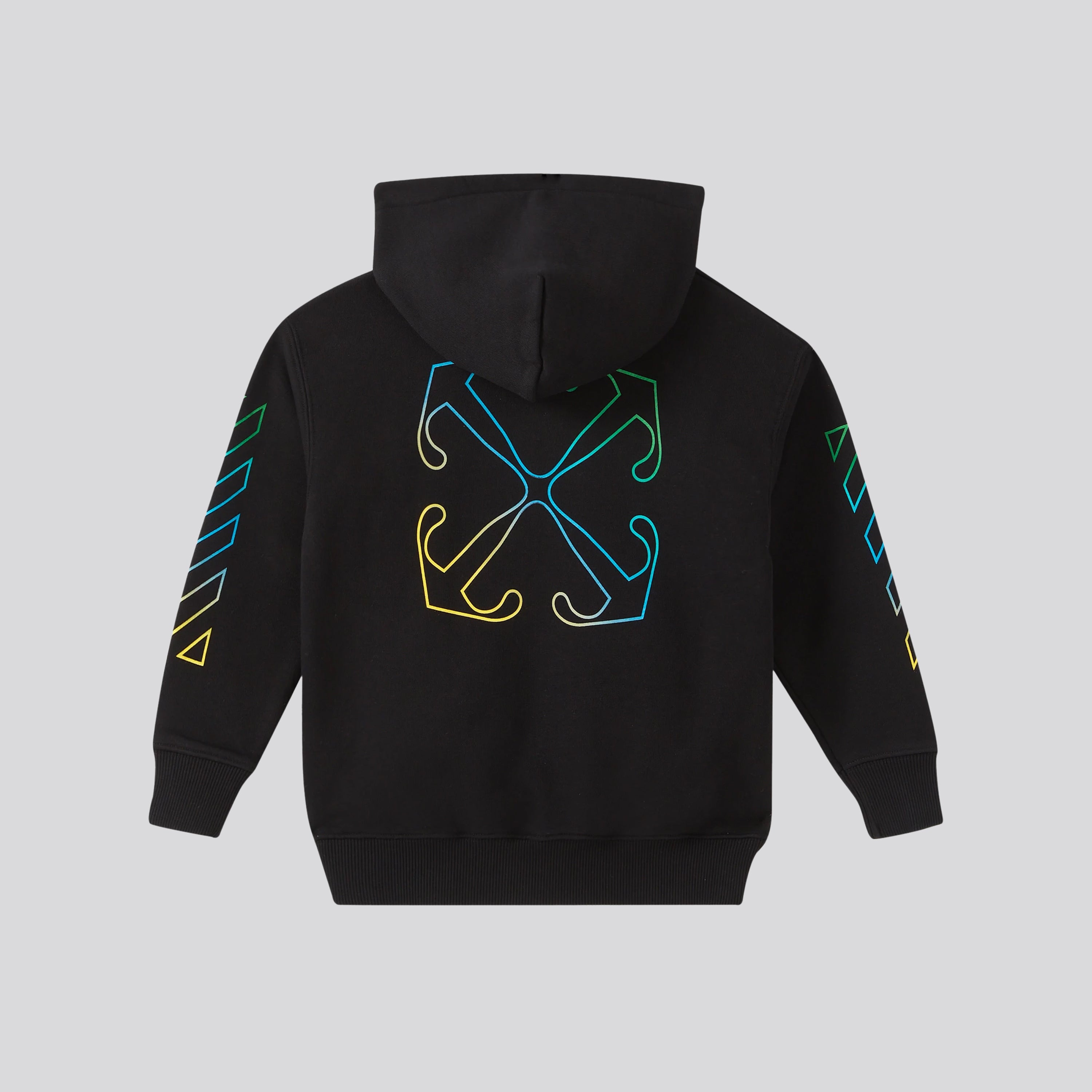 Chaqueta Negra Off-White Kids Arrow Rainbow