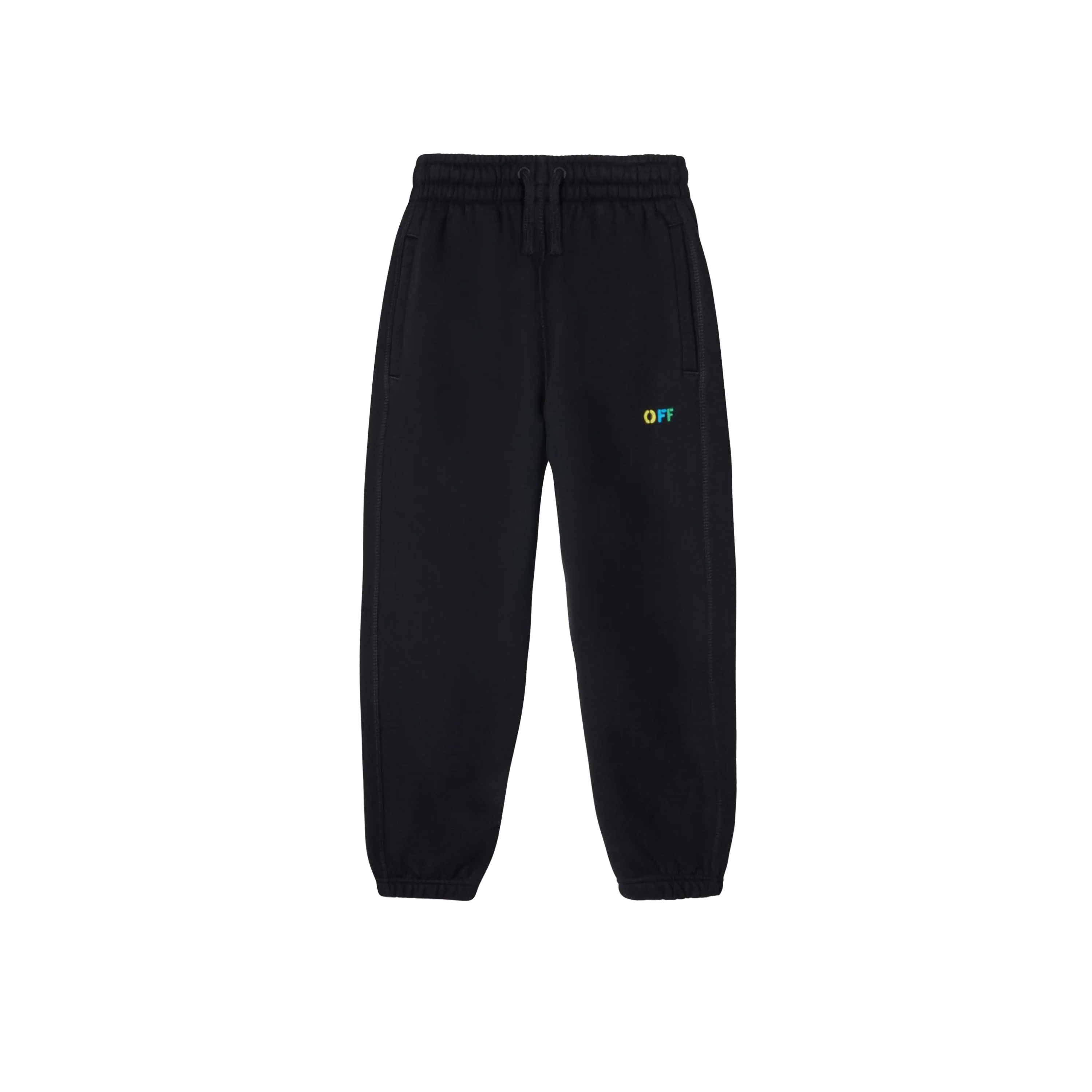 Sudadera Negra Off-White Kids Diag Rainbow