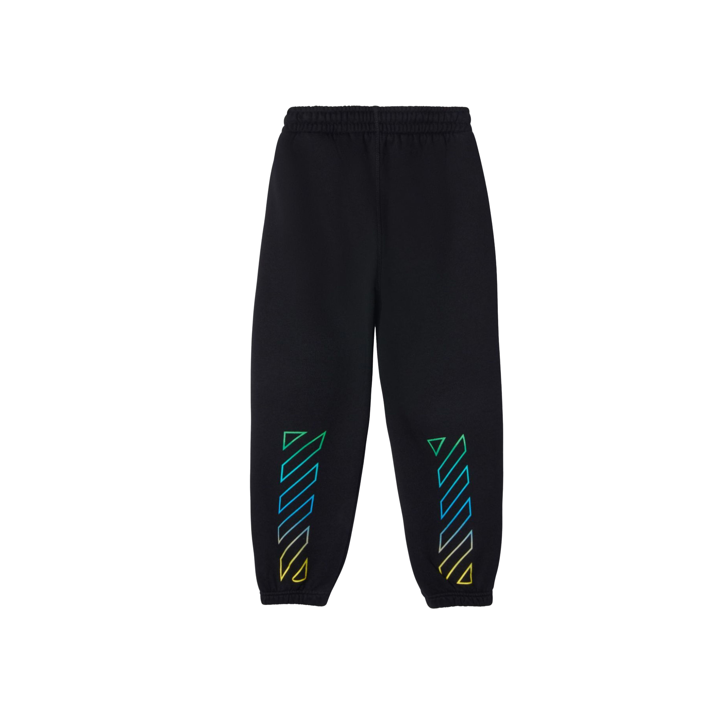Sudadera Negra Off-White Kids Diag Rainbow
