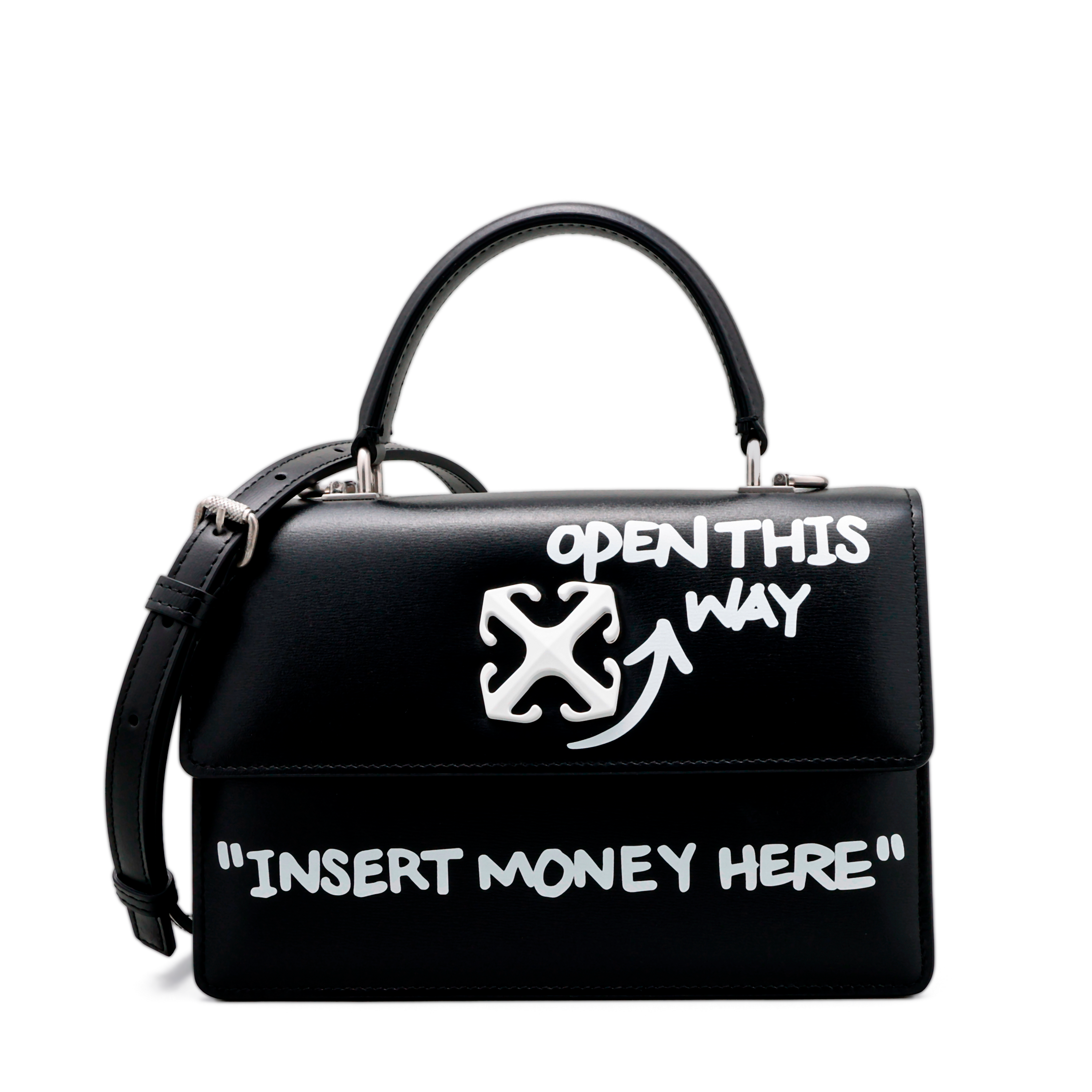 Cartera Negra Off-White Jitney 2.8 Top Handle Quote