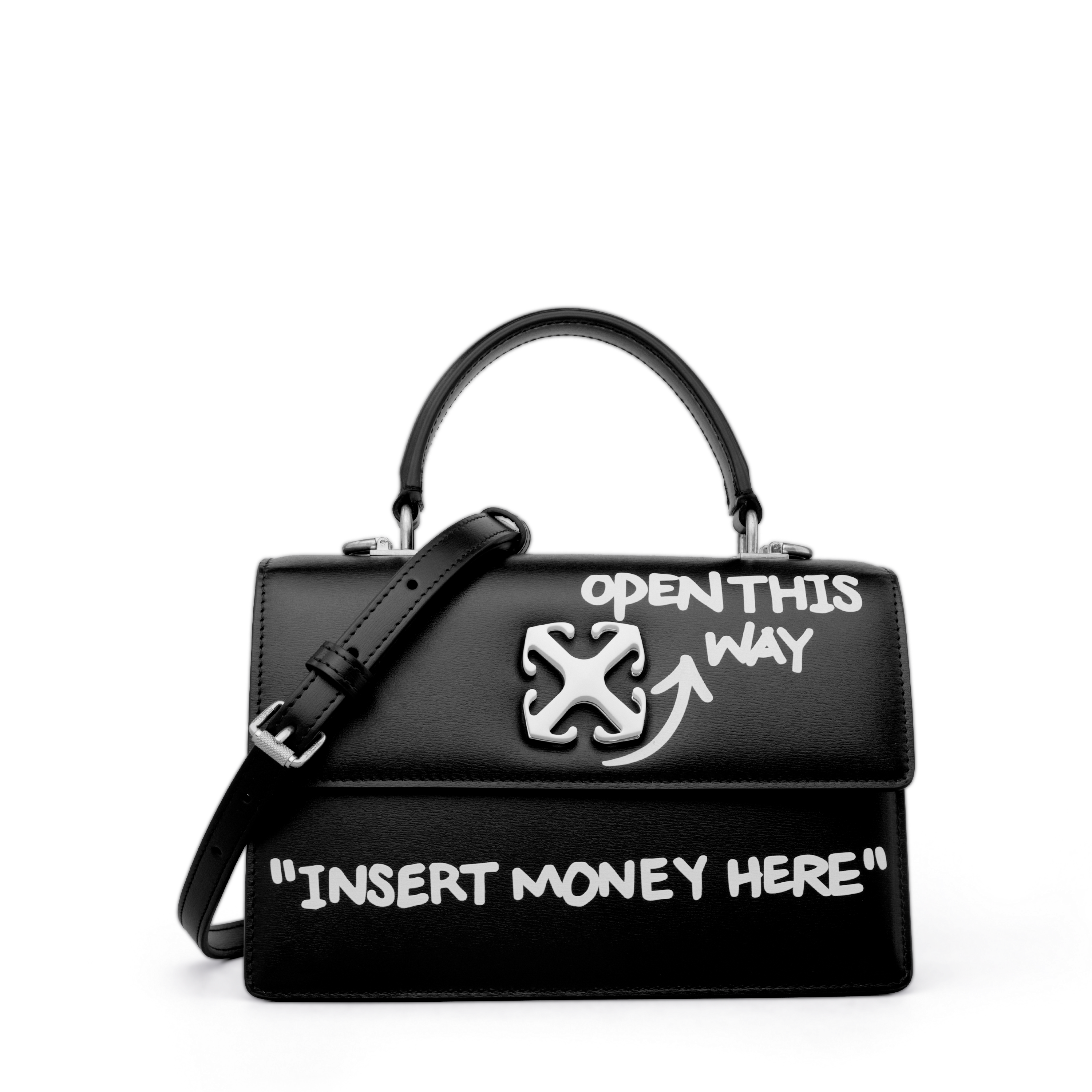 Cartera Negra Off-White Jitney 1.4 Top Handle Quote