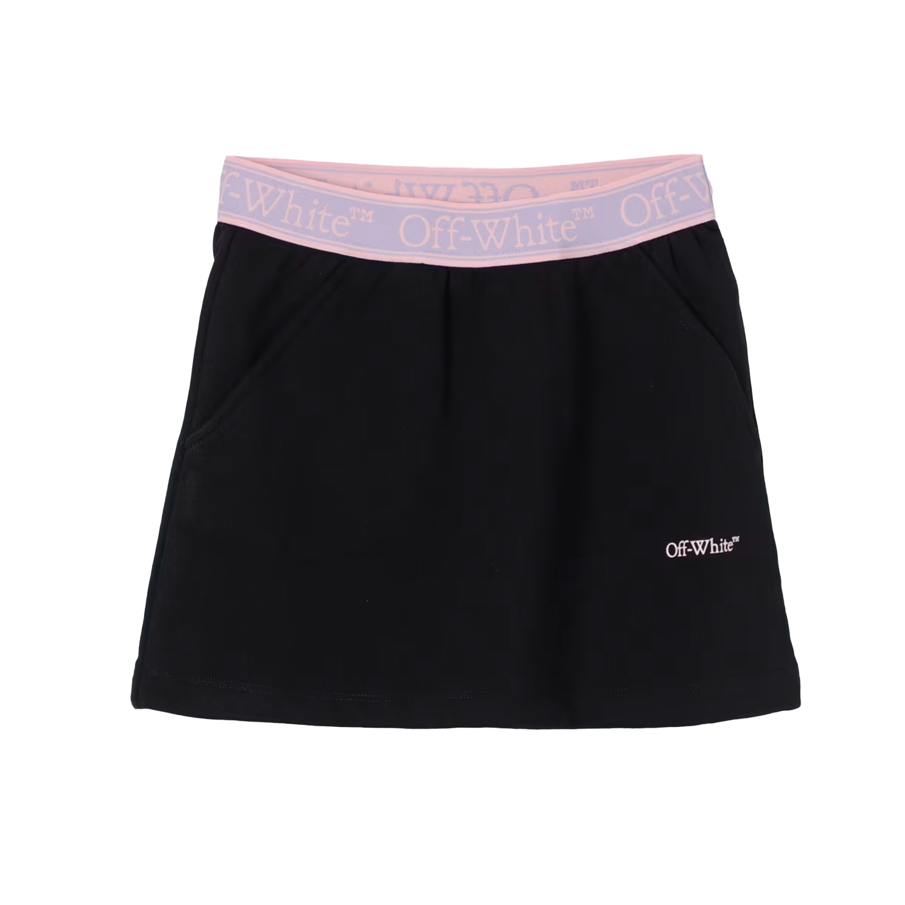 Falda Negro Off-White Kids Bookish Logo Band