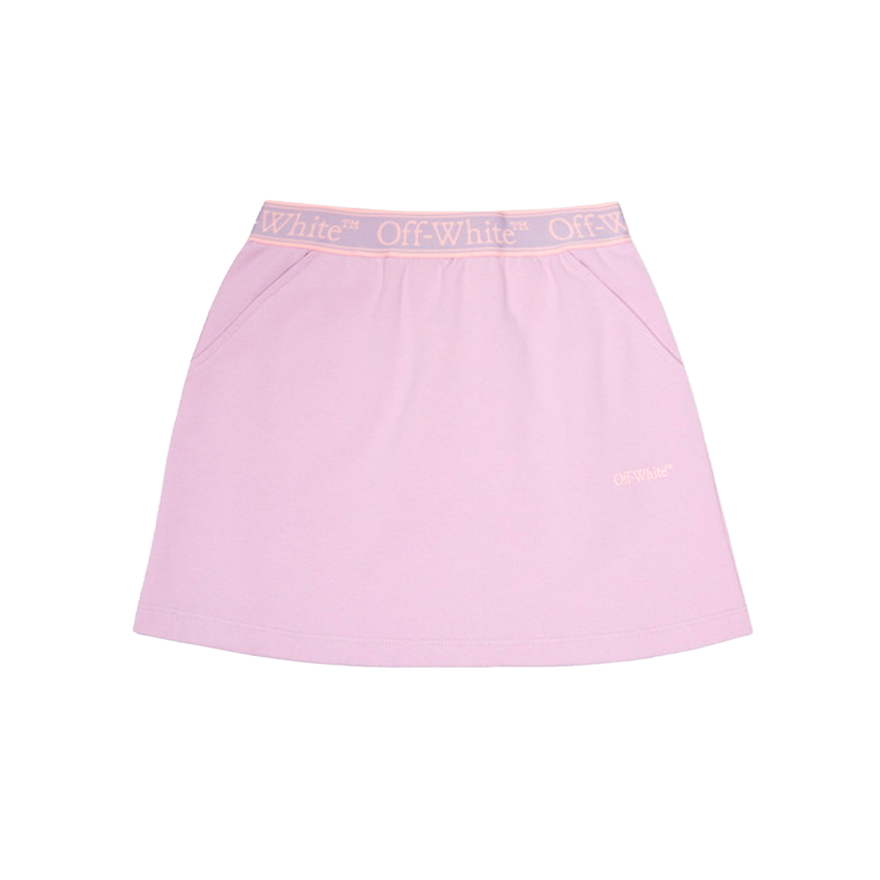 Falda Lila Off-White Kids Bookish Logo Band