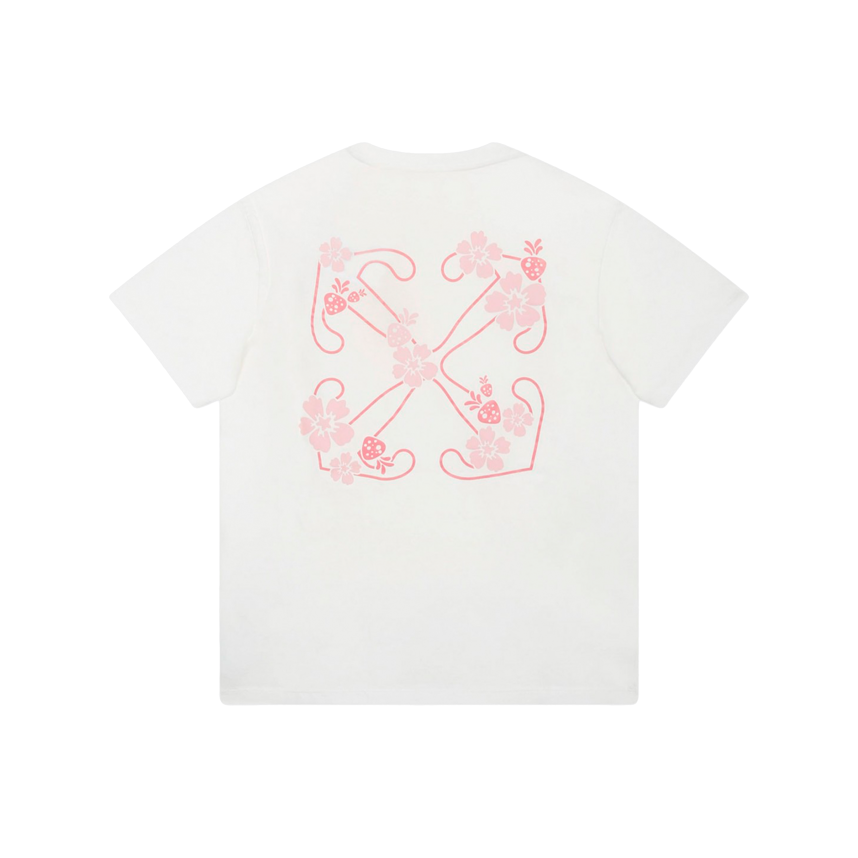 Camiseta Blanca Off-White Kids Logo Flower