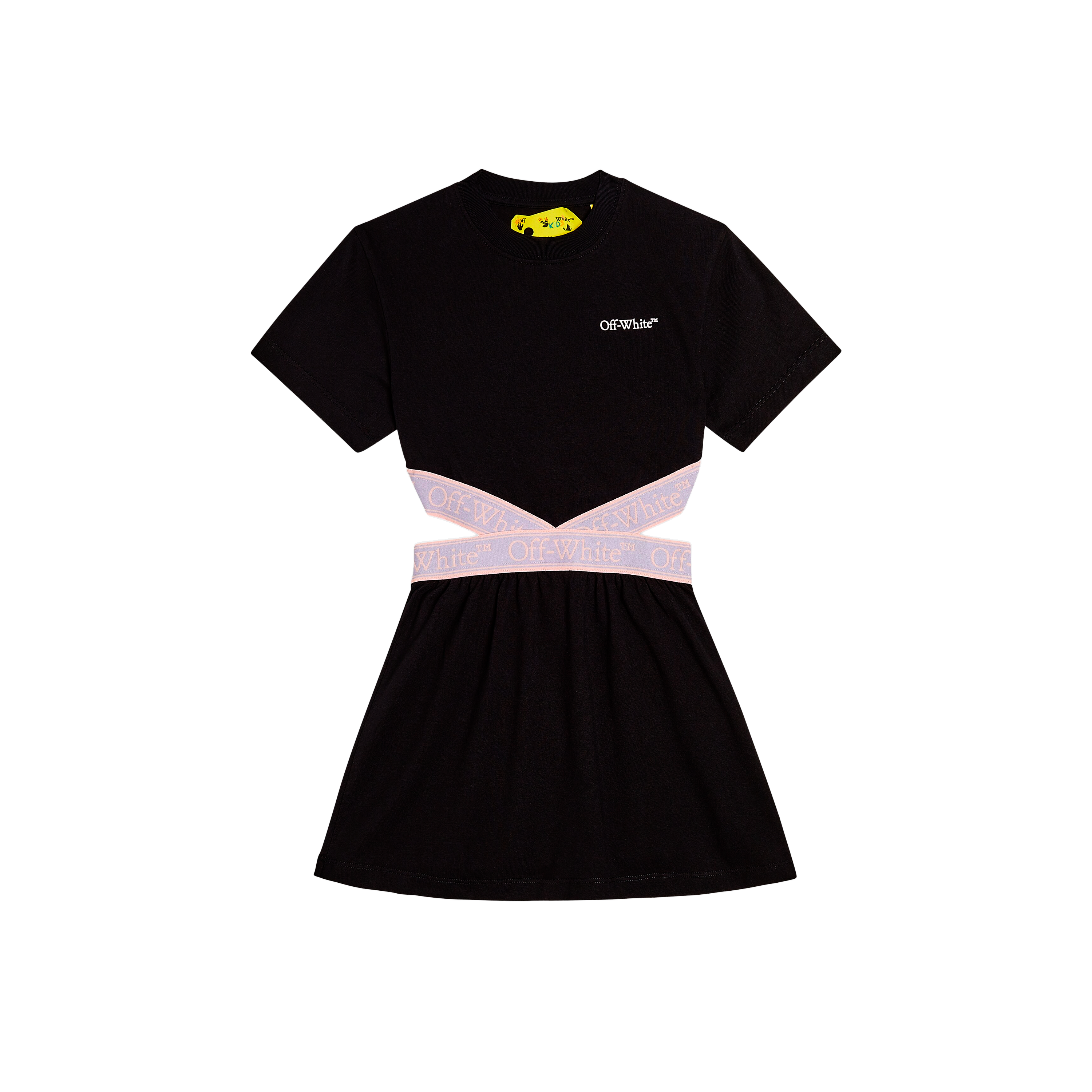 Vestido Negro Off-White Kids Bookish Logo
